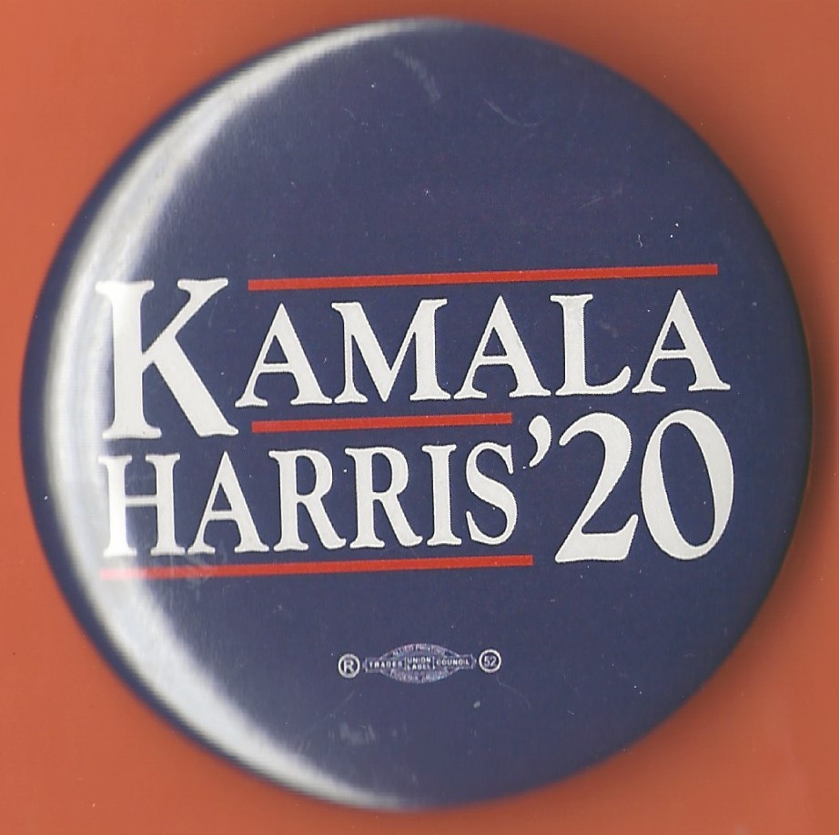 2020 Kamala Harris - 2.25" / (D)Presidential Hopeful Campaign Button(Pin03)