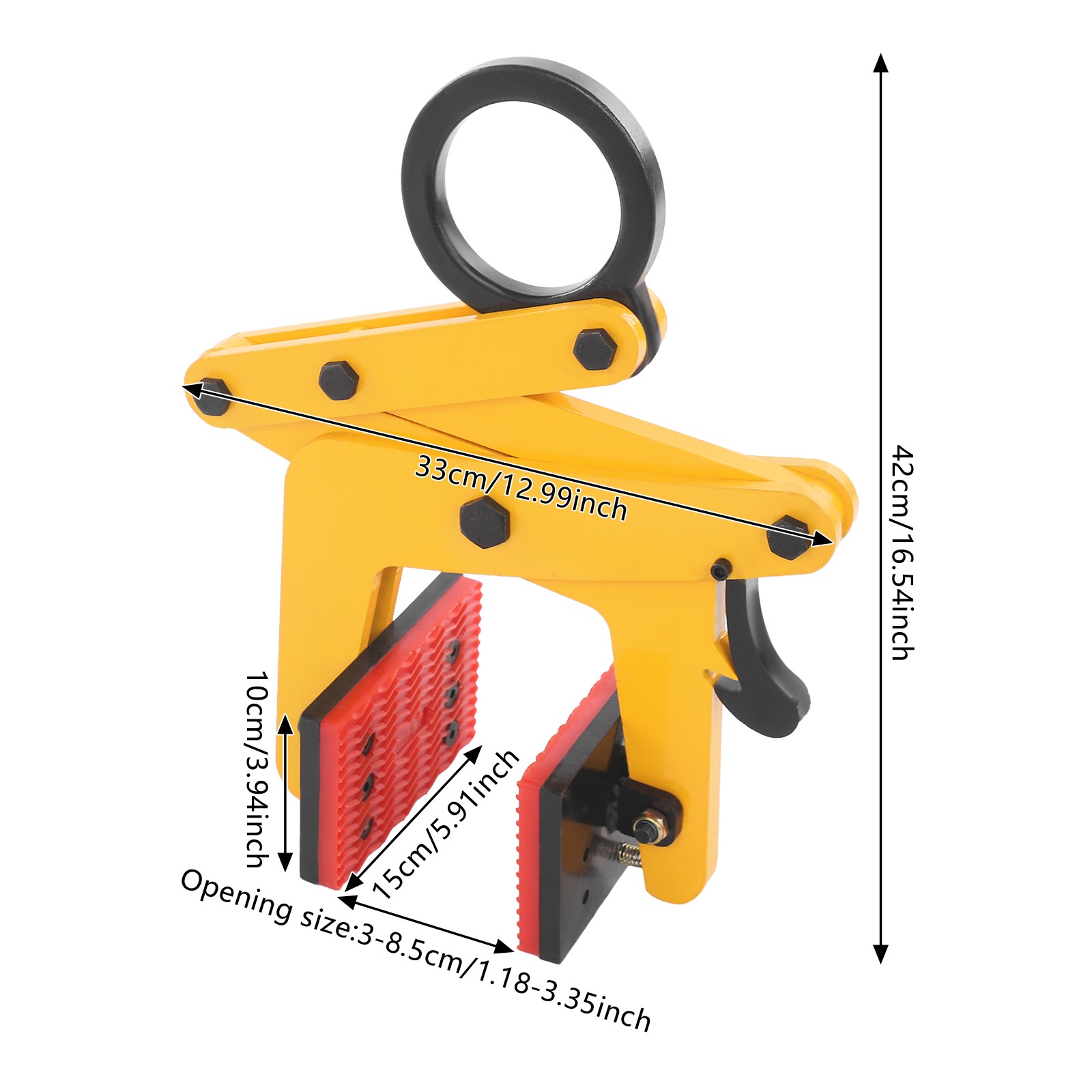 Slab Lifting Clamp 860 lbs Lift Equipment Heavy Duty Stone Lifter Clamping Tool