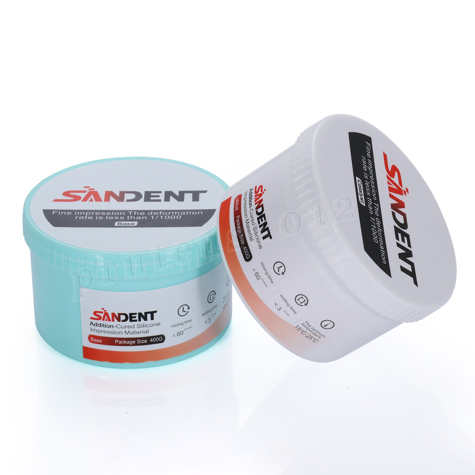 Dental Putty Regular Set PVS VPS Impression Material Silicon Base + Catalystst
