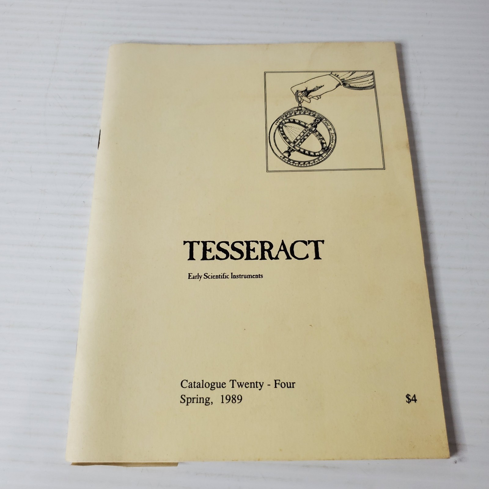 Tesseract Catalog Early Scientific Instruments Catalogue 24 Vintage Spring 1989