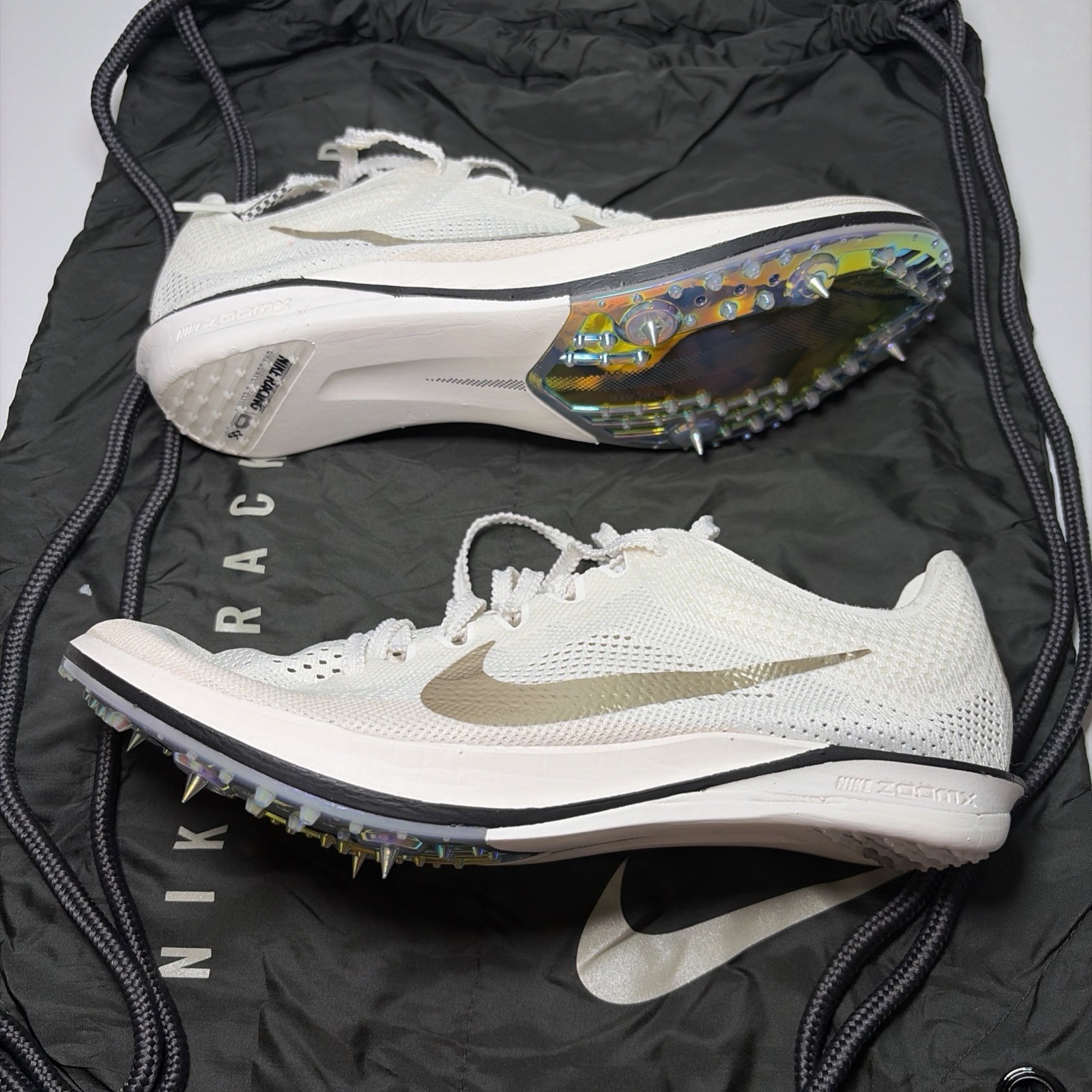 Nike Dragonfly 2 Elite Track Spikes White Gold IB8745-100 Unisex Sz 9M / 10.5W