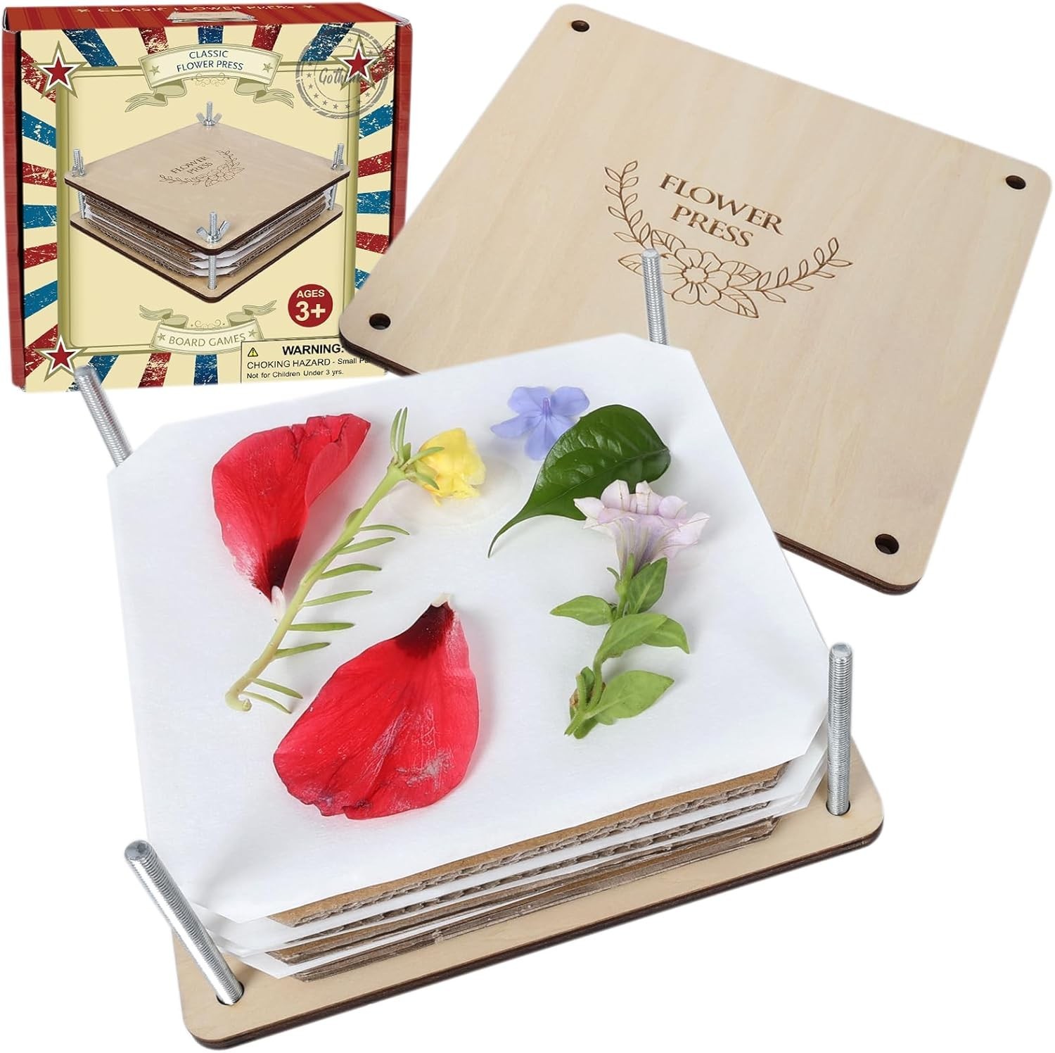 NEW Professional Flower Press Kit 6 Layers 6 x 6 inch, Flower Press