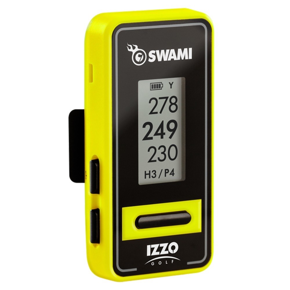 IZZO Swami Voice Clip Golf GPS Black/Yellow NEW