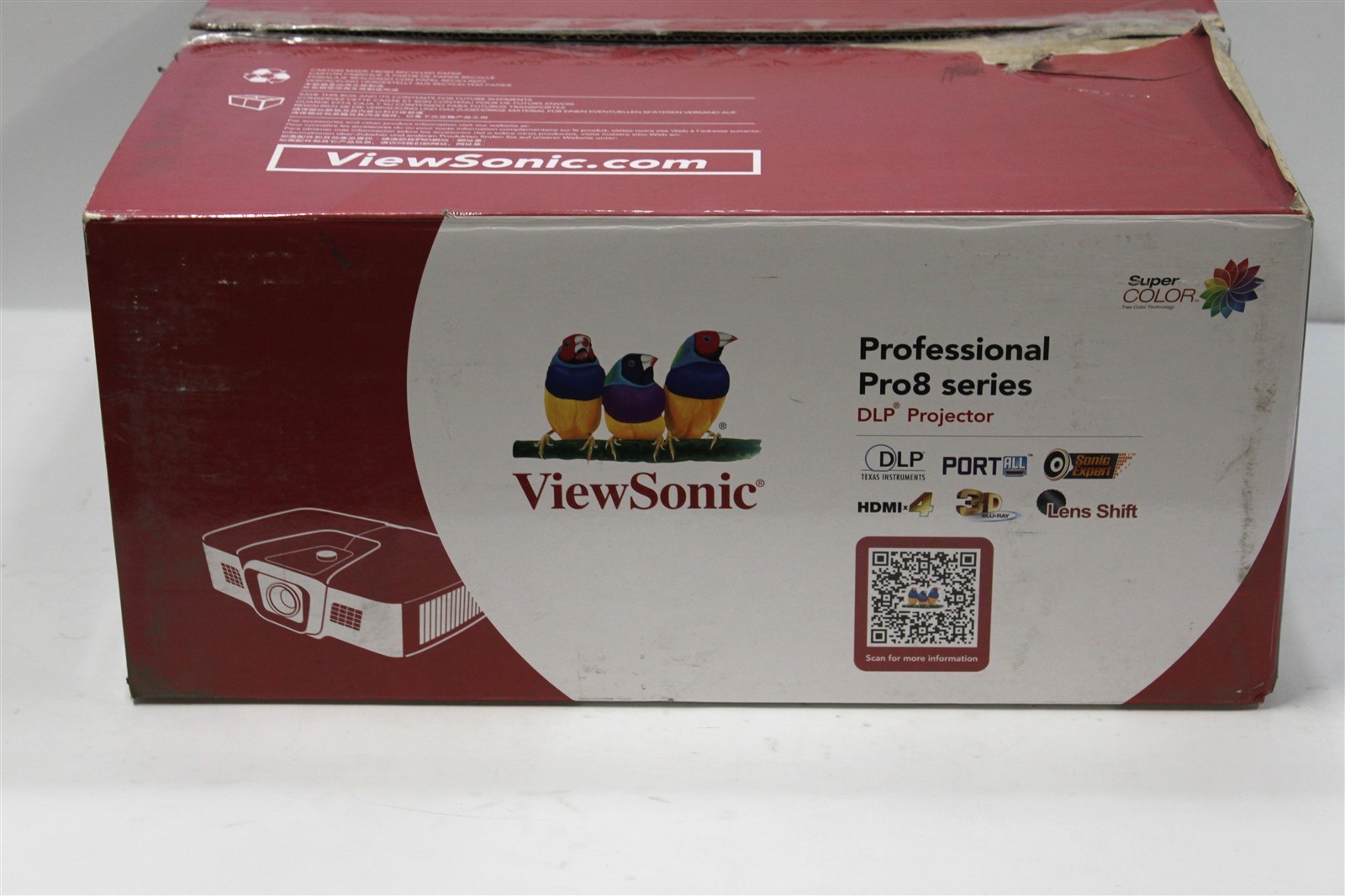 ViewSonic PRO8530HDL projector 182 Lamp Hours