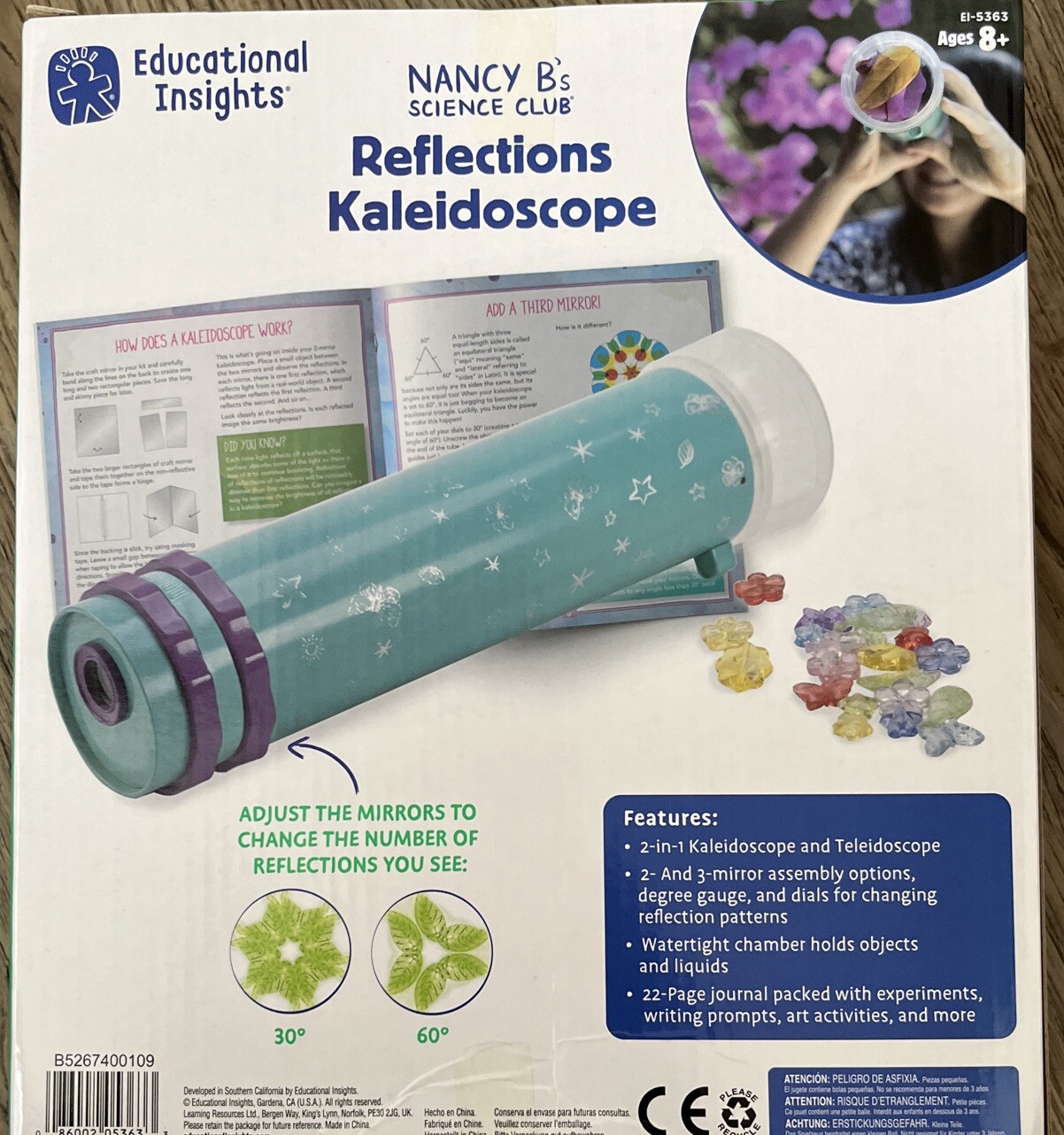 Nancy B's Science Club Reflections Kaleidoscope Scope New In Box