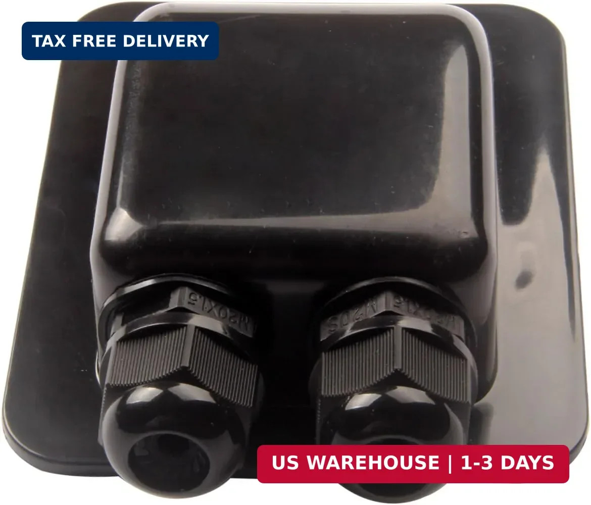 Weatherproof ABS Solar Double Cable Entry Gland,Curved Cable Connector for All C