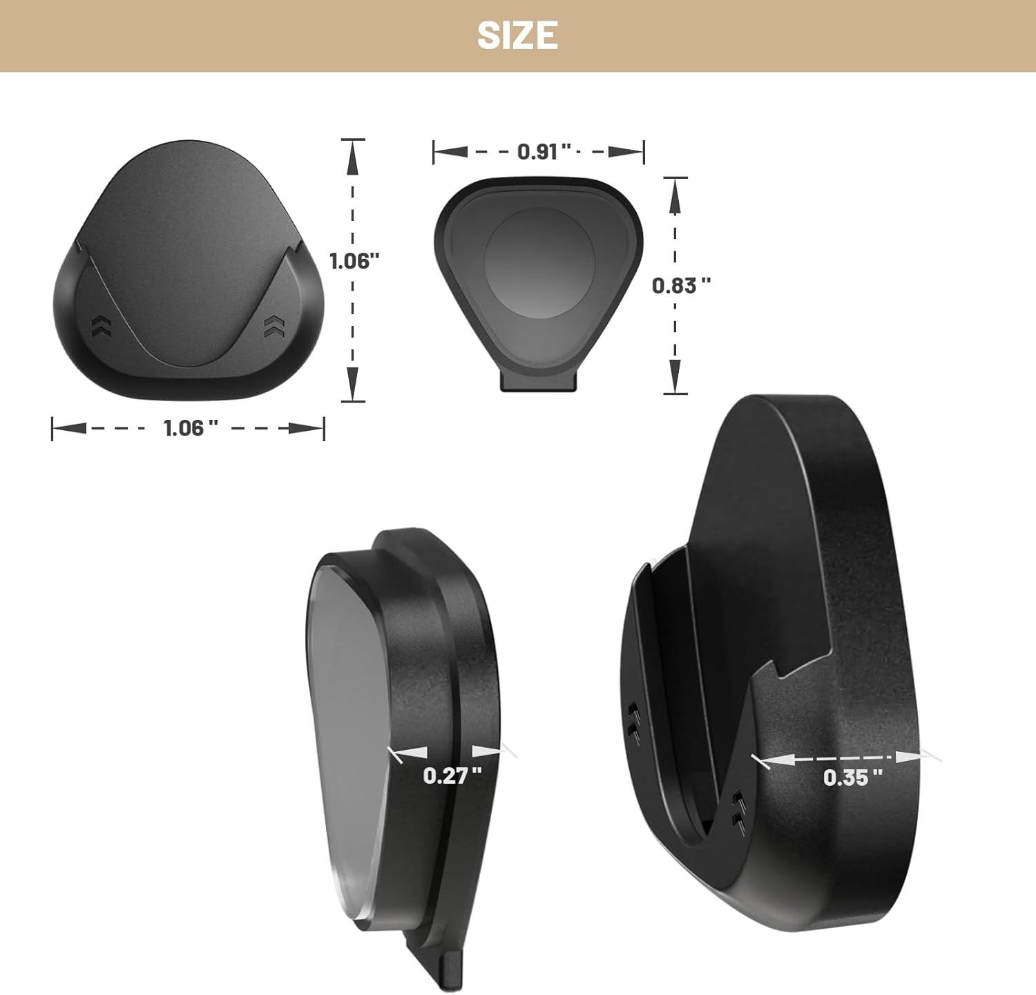 6 Pack Magnetic Remote Control Holder Wall Mount,Convenient and Stylish TV Re...