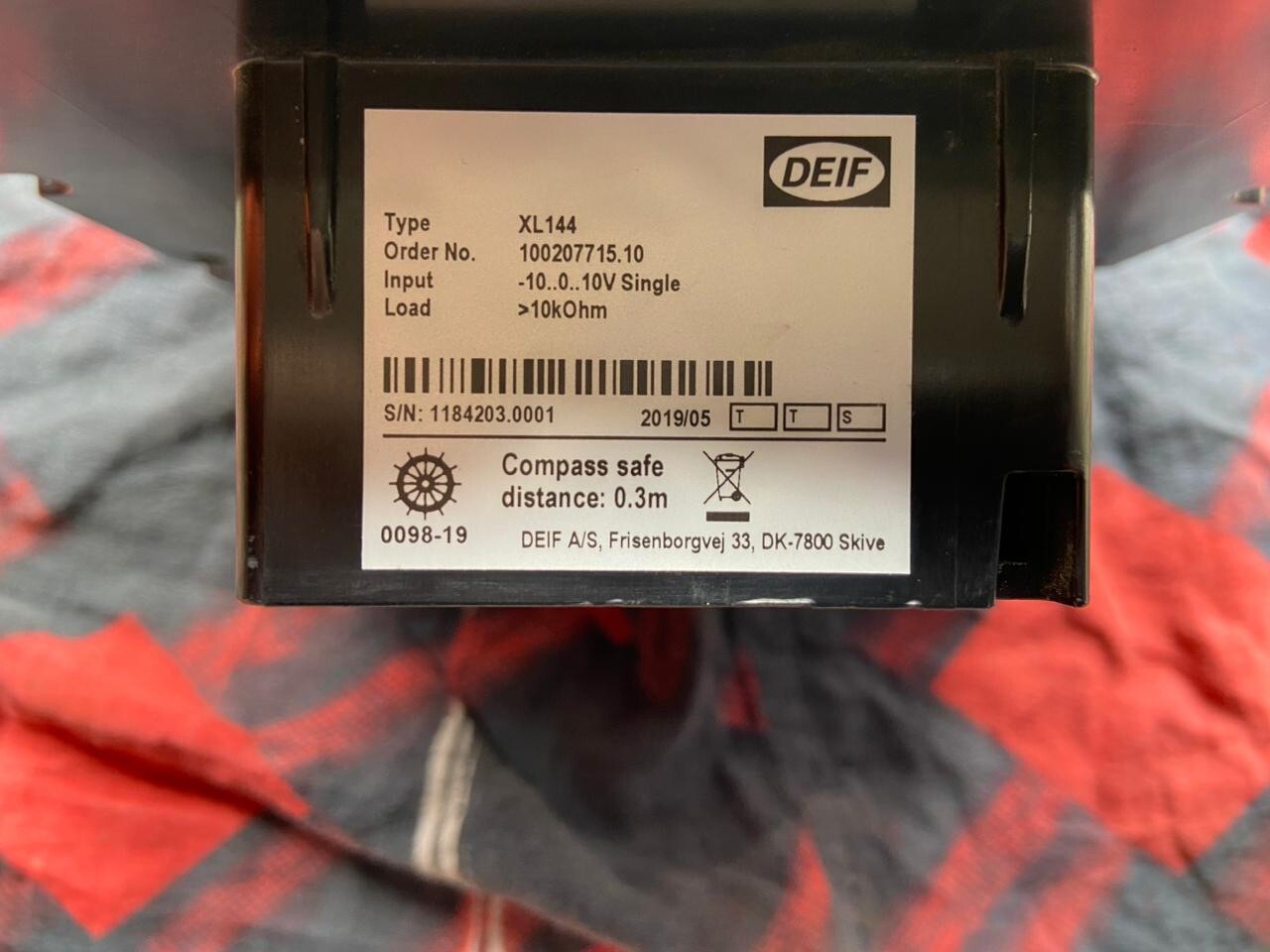 DEIF XL144 ANALOG RPM INDICATOR