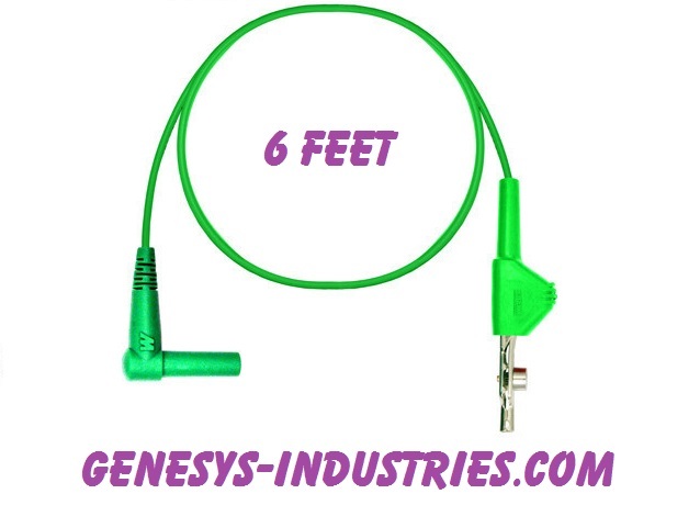 TEST LEADS FOR JDSU ACTERNA HST3000 GREEN HST-3001-GN-6 ALLIGATOR CLIP NEW