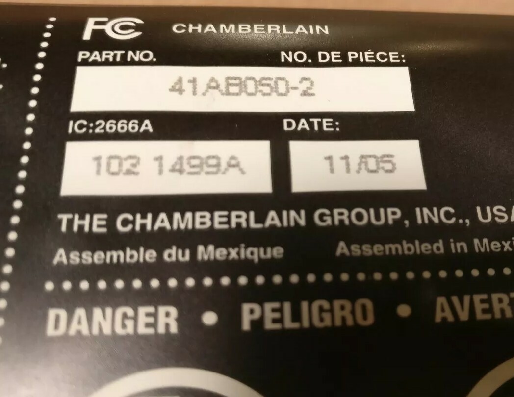 41AB050-2  Chamberlain Liftmaster Logic Board  "Mail In Repair Service Only!"