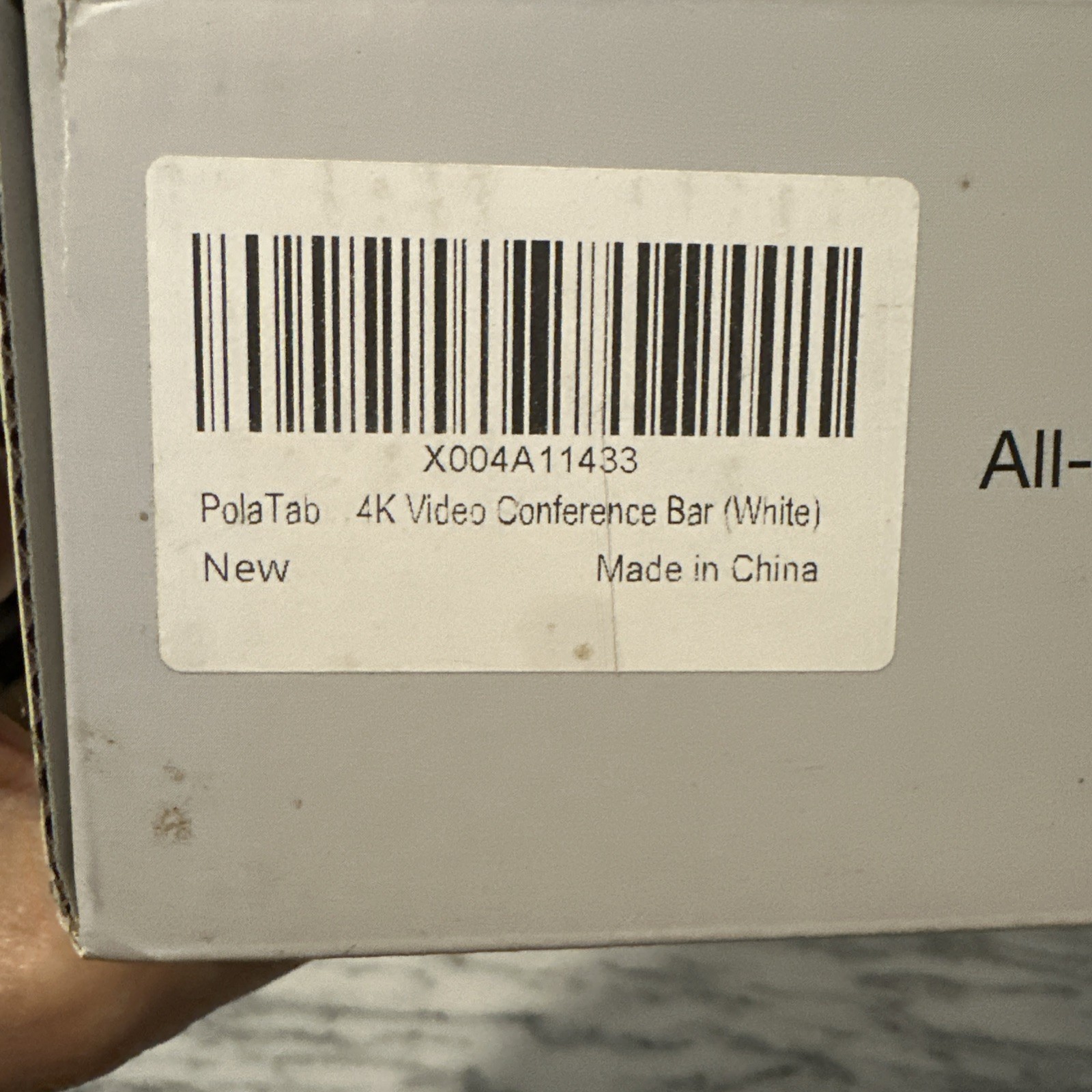 TOALLIN 4K Al Conference Webcam Bar Auto Framing Speaker Tracking Plug & Play