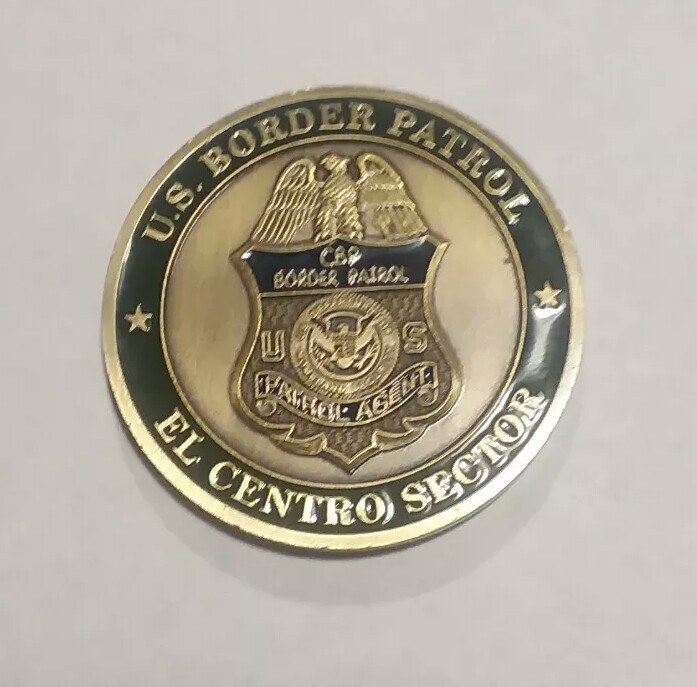 United States Border Patrol (USBP) El Centro Sector Challenge Coin Medallion