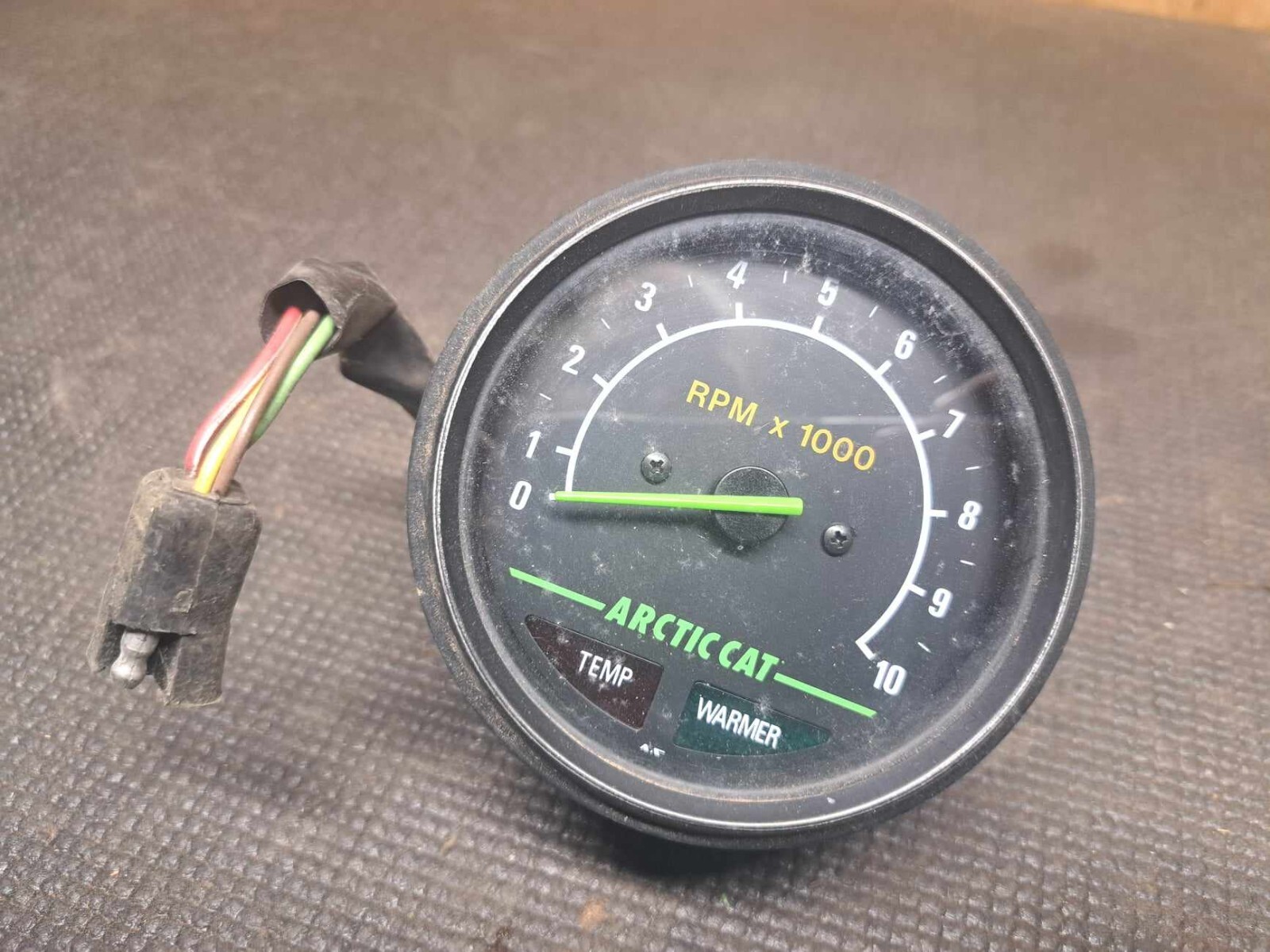 Vintage 1990 Arctic Cat Prowler Snowmobile Tachometer TEMP WARMER RPM X1000