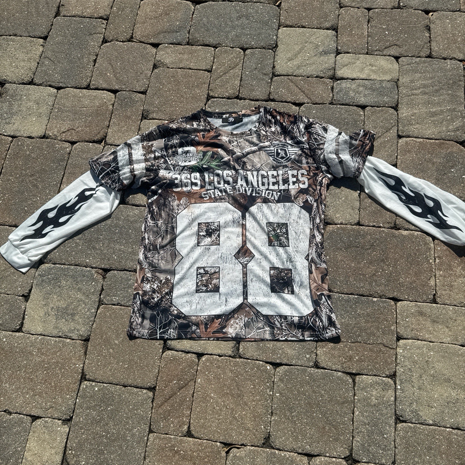 369 Los Angeles Paintball Jersey & Pants Set Camouflage Long Sleeve Multicolor