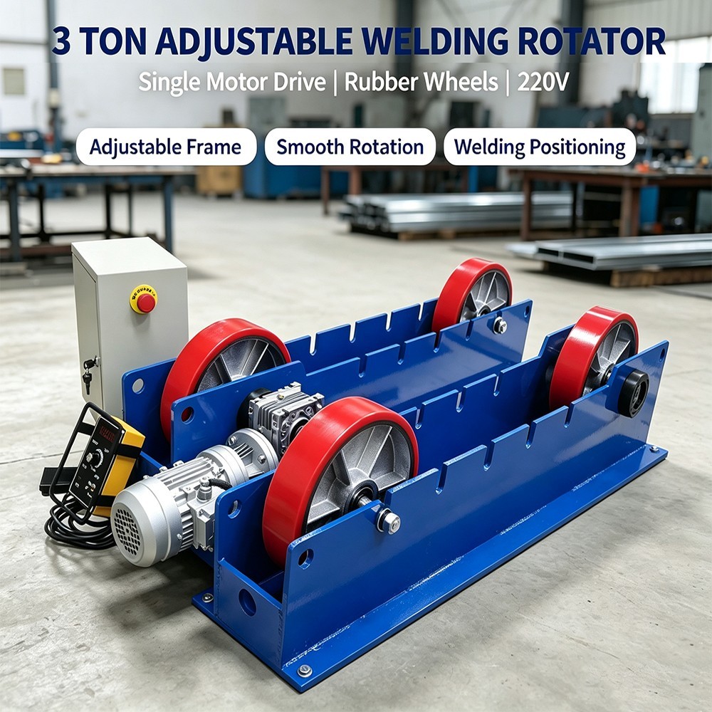 6600LB Tank Turning Welding Rolls Linkage Roller, Welder Rotator Positioner 220V