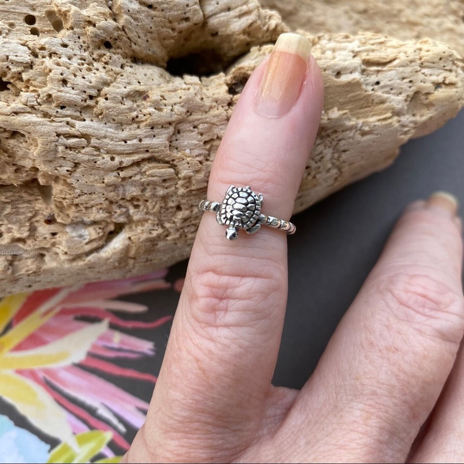 Turtle Sterling Silver Toe Ring