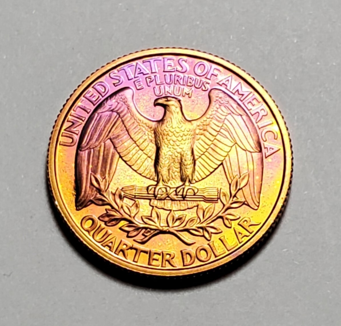 TONED 1995 S WASHINGTON QUARTER CLAD PROOF UNC #C1729