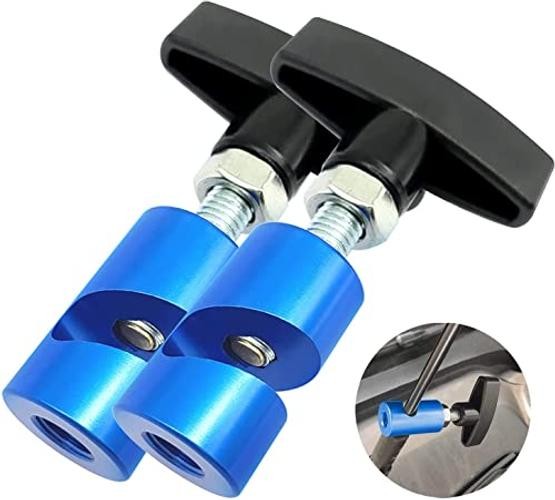 2PC Lift Support Clamp with Brass Core Protection, 2-in-1 Hood M12×2PC Blue