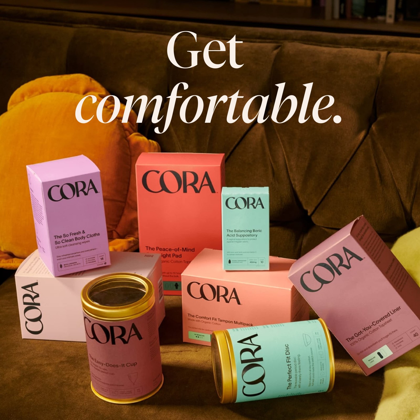 Cora Organic Non-Applicator Multipack (18 Regular, 18 Super, 18 Super Plus No...