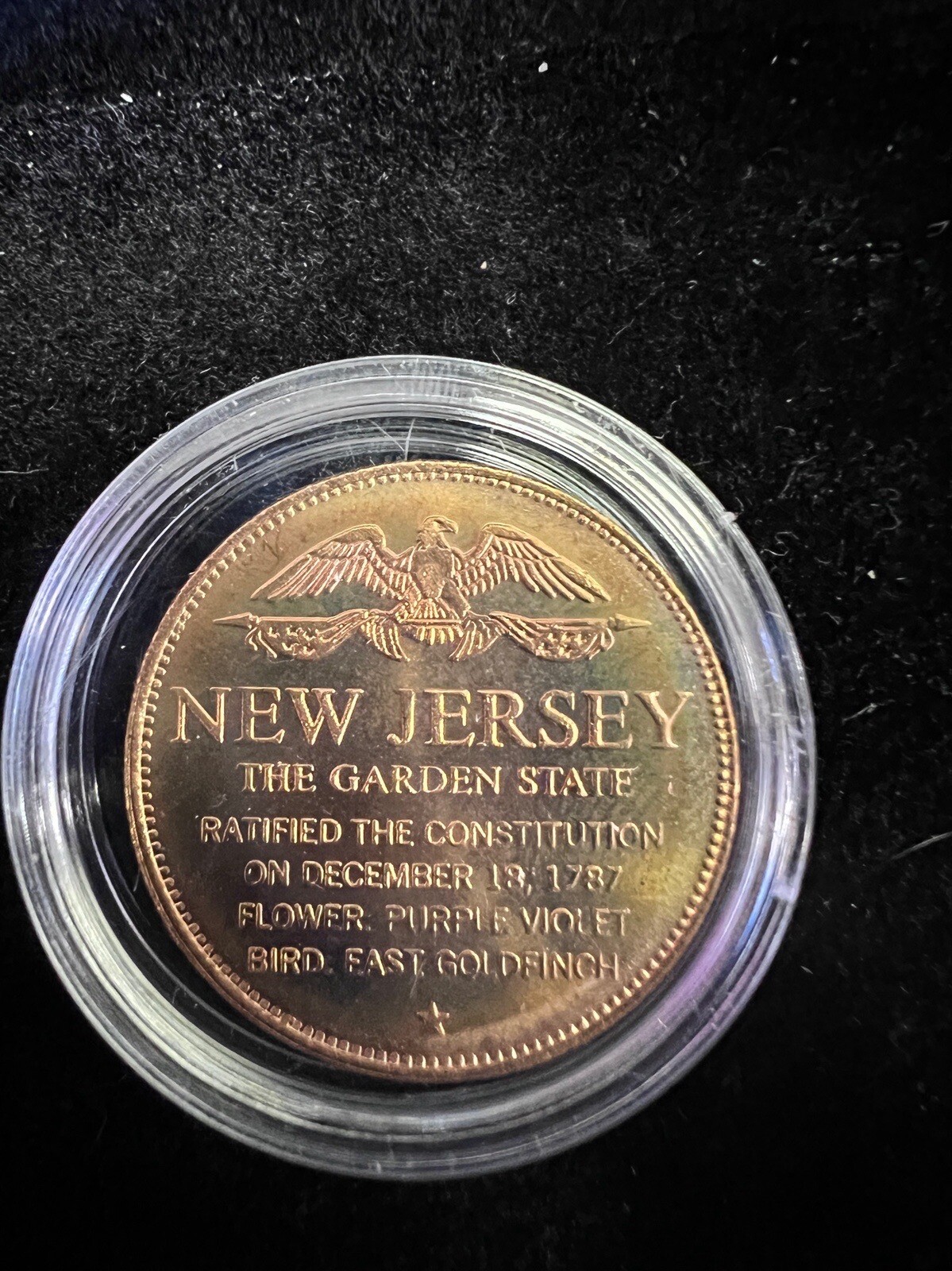 New Jersey - States of the Union Commemorative Coin Bronze Token