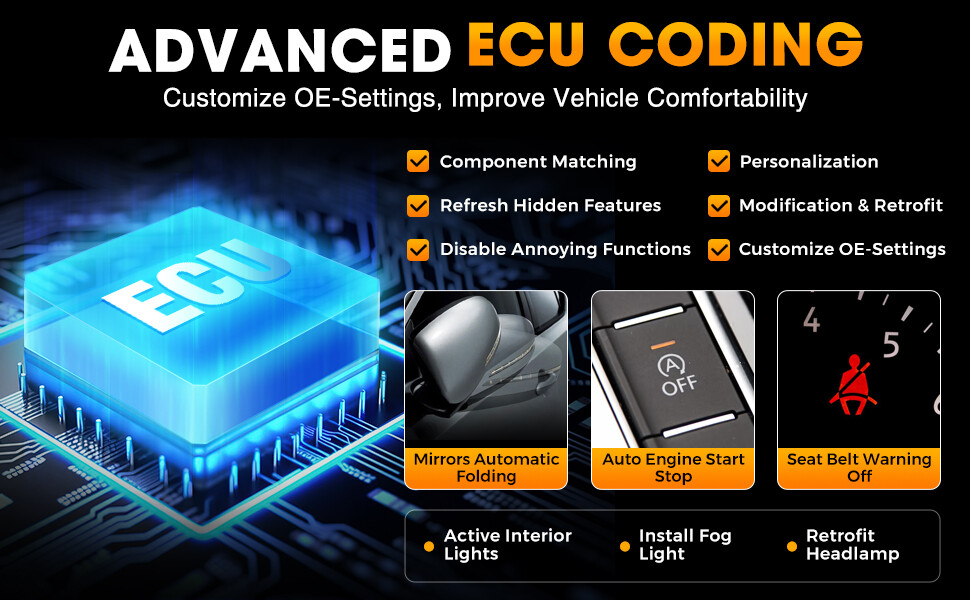 LAUNCH Elite 2.0 PRO for GM Bidirectional OBD2 Scanner Car Diagnostic ECU Coding