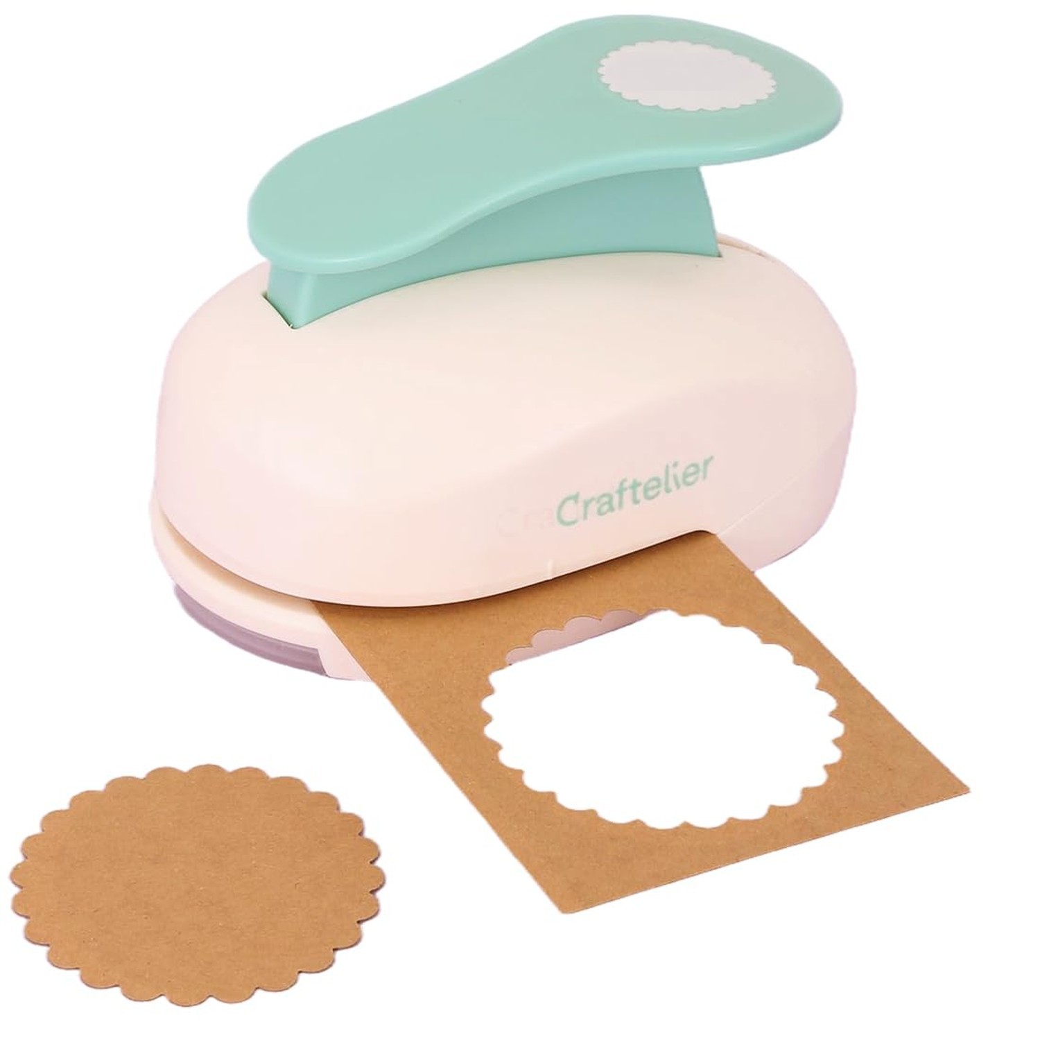Craftelier - Scalloped Circle Punch 3" (7.62 cm) Diameter | Hole puncher, scr...