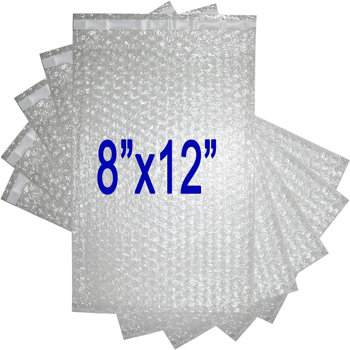 50Pack 8X12 INCH Bubble Out Bags Self-Seal Bubble Pouches for Moving, Shipping,