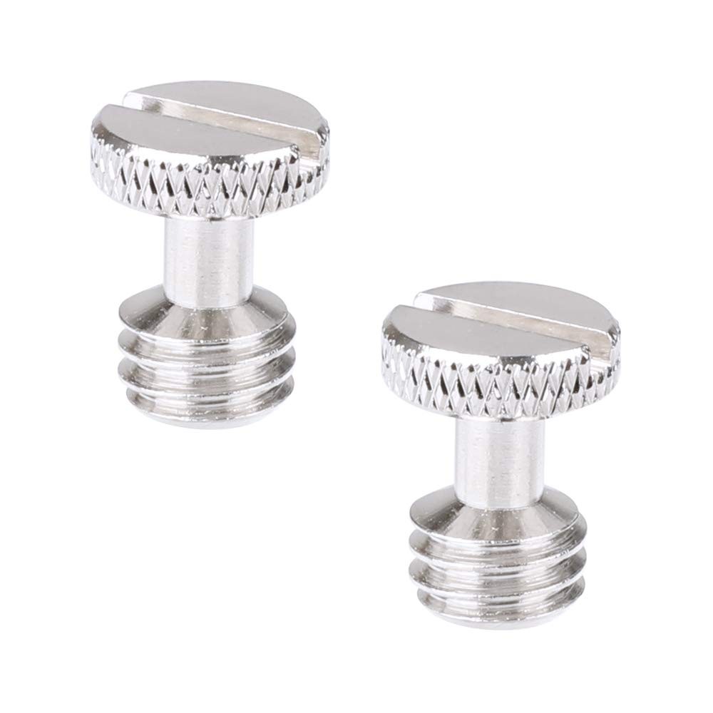 2 PCS 3/8"-16 Slotted Screw Fits Camera Quick Release Plate Accessory 2026