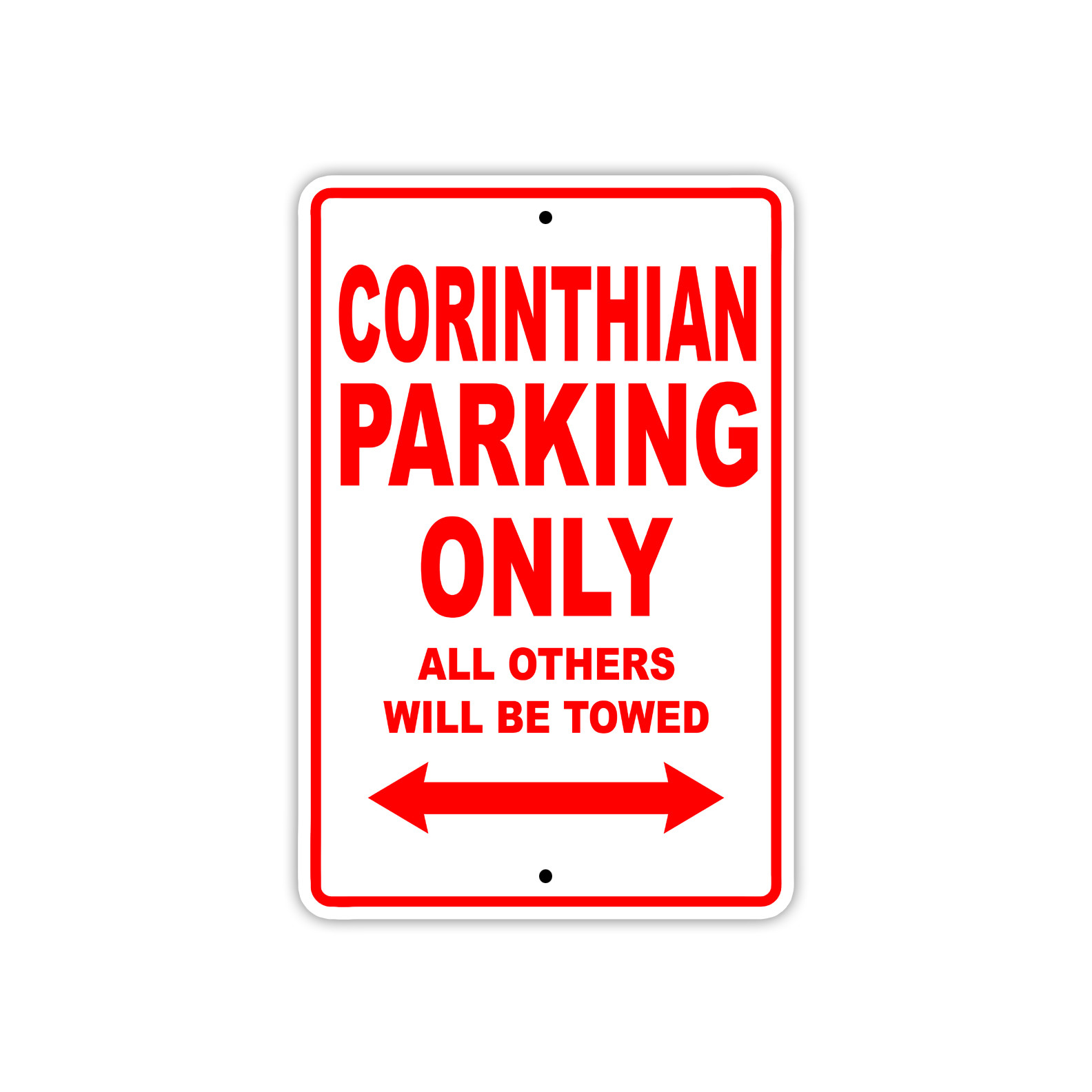 Corinthian Parking Only Boat Ship yacth Marina Lake Dock Aluminum Metal Sign
