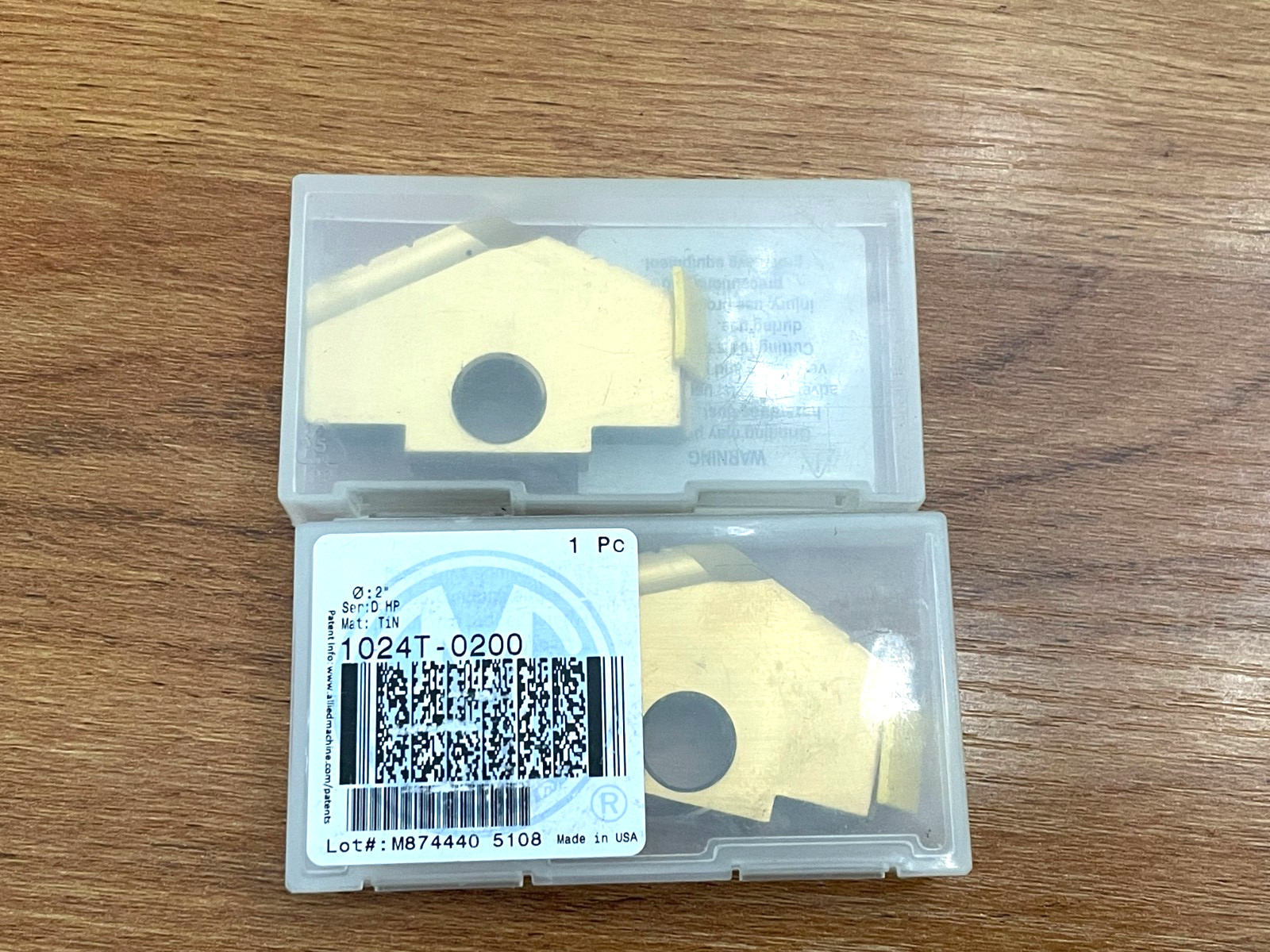 High Performance Allied Spade Insert 2.0" DIA TiN Coated 1024T-0200