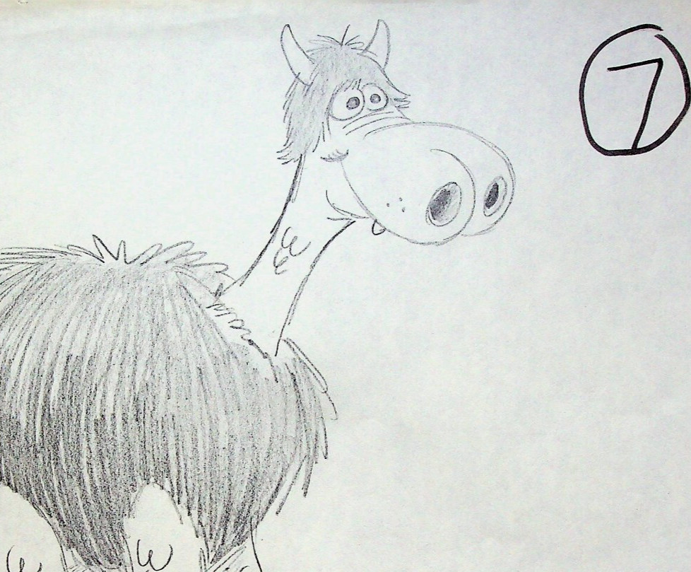 Daffy Dragons (Unreleased) JERRY EISENBERG Signed Hand-Drawn Character Layout#LF