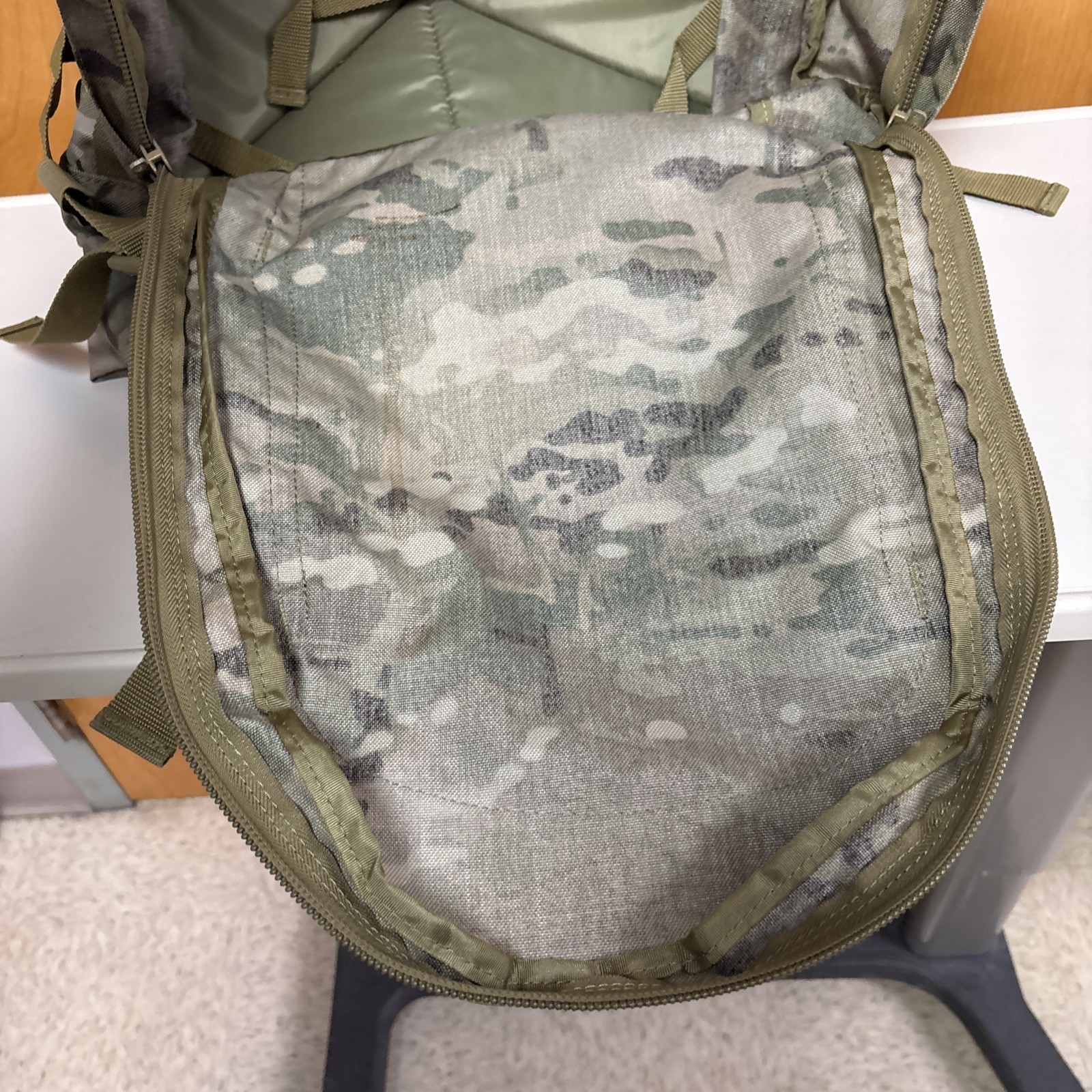 Code Alpha Large Tactical Backpack Expandable Multicam Excellent Condition
