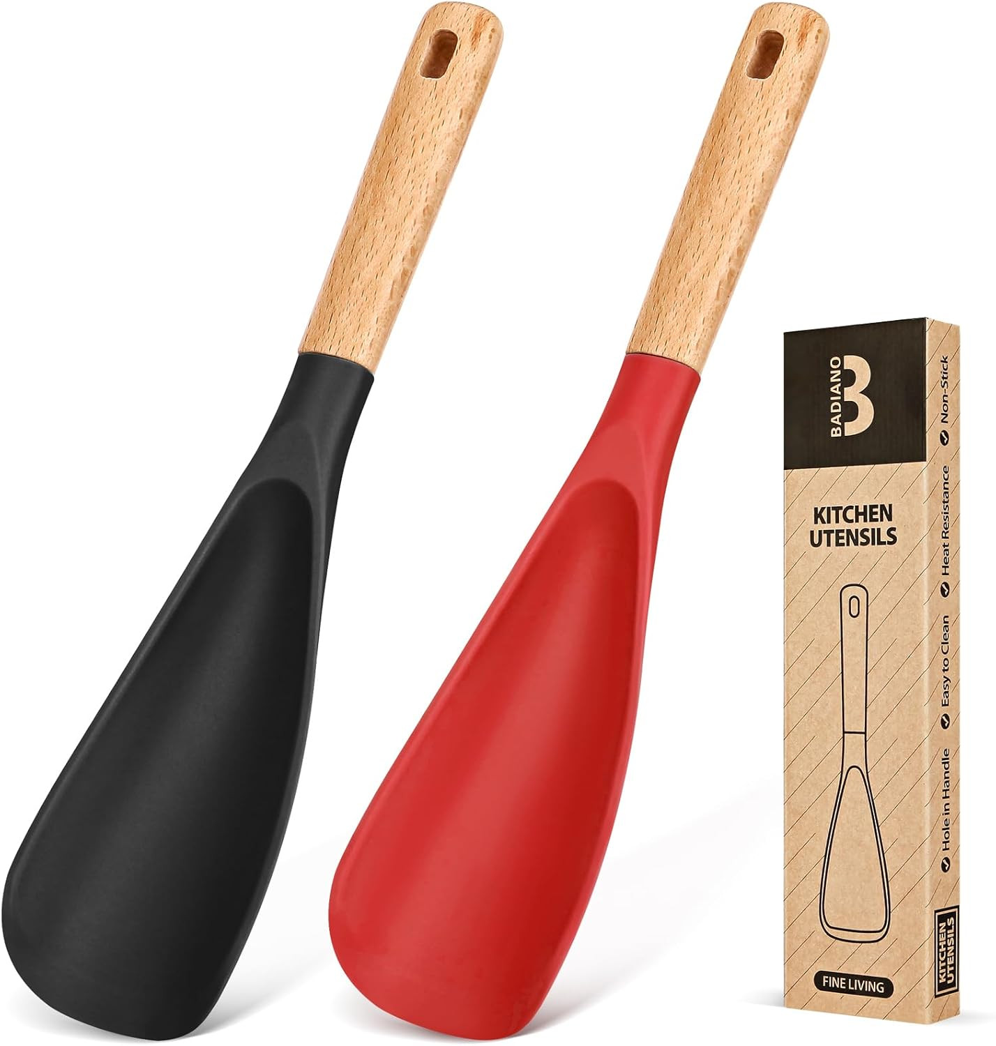 Cooking Spoon for Nonstick Cookwares, Great for Cooking and Serving Sturdy BPA-F