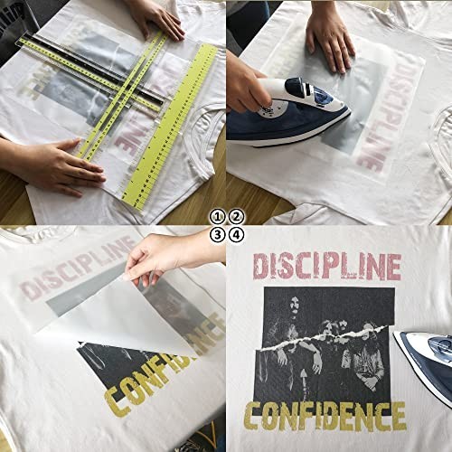T-Shirt Alignment Ruler Guide Tool - Acrylic Transparent T-Ruler for Centering D