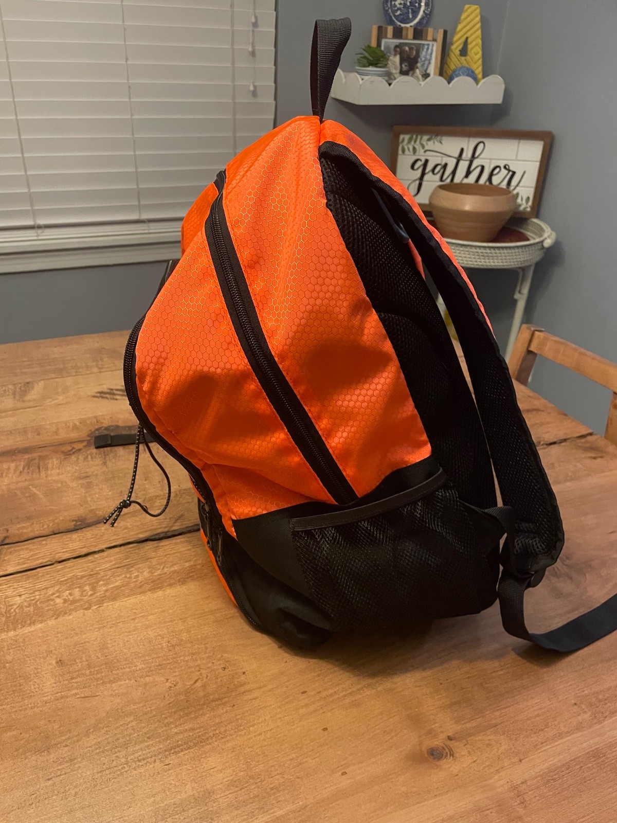HIMAL backpack blaze orange large multi pockets, excellent condition