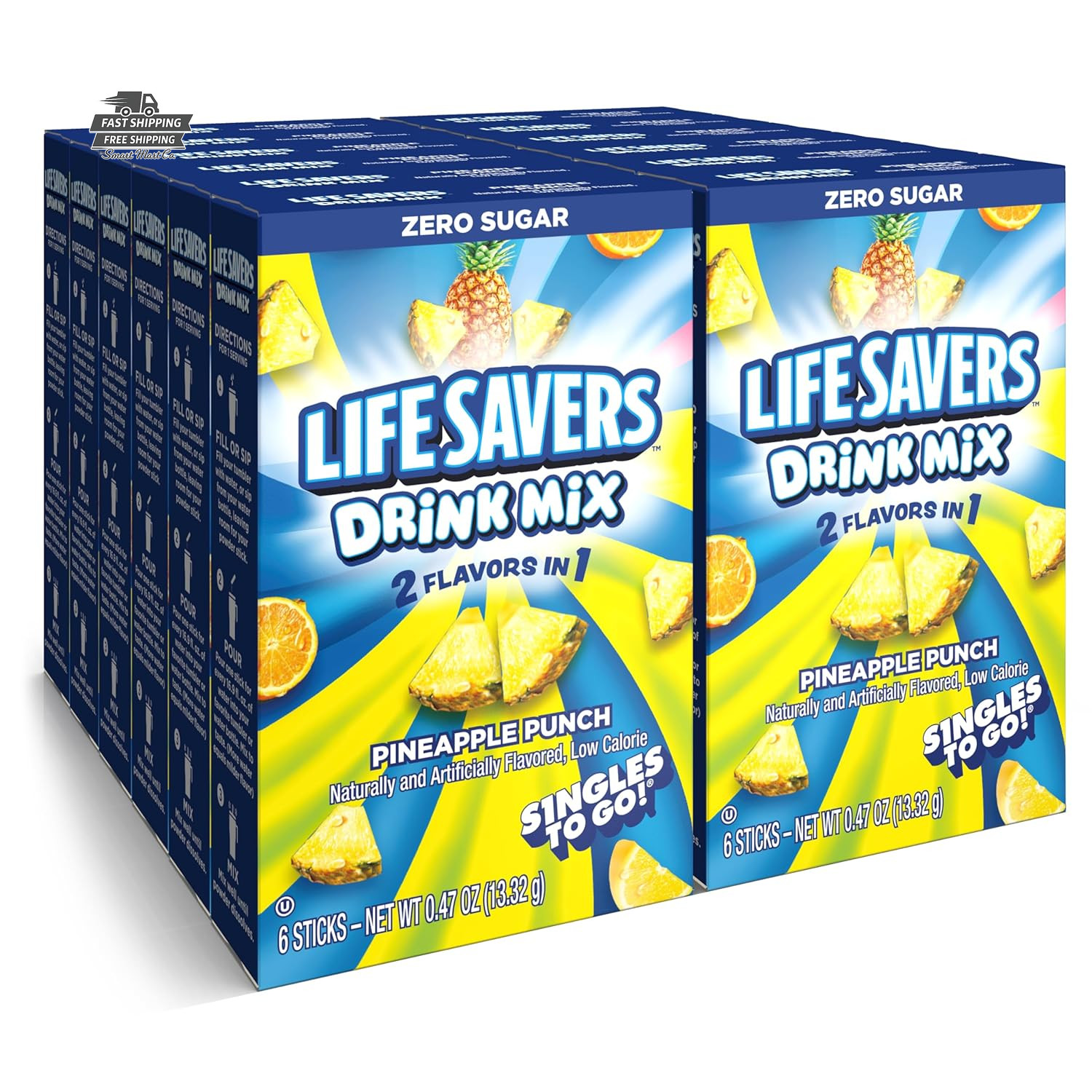 Lifesavers Pineapple Punch Drink Mix 72 Sticks