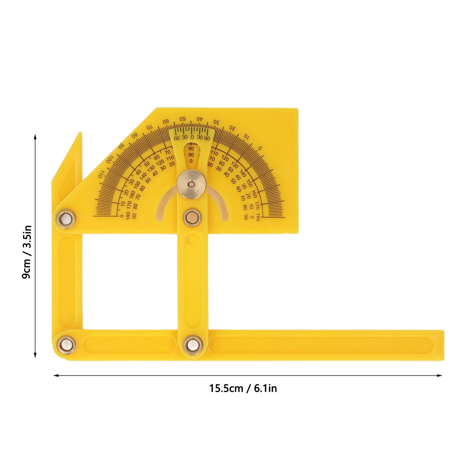 0-180 Degree Protractor Internal External Sloped Angle Finder Measuring Part
