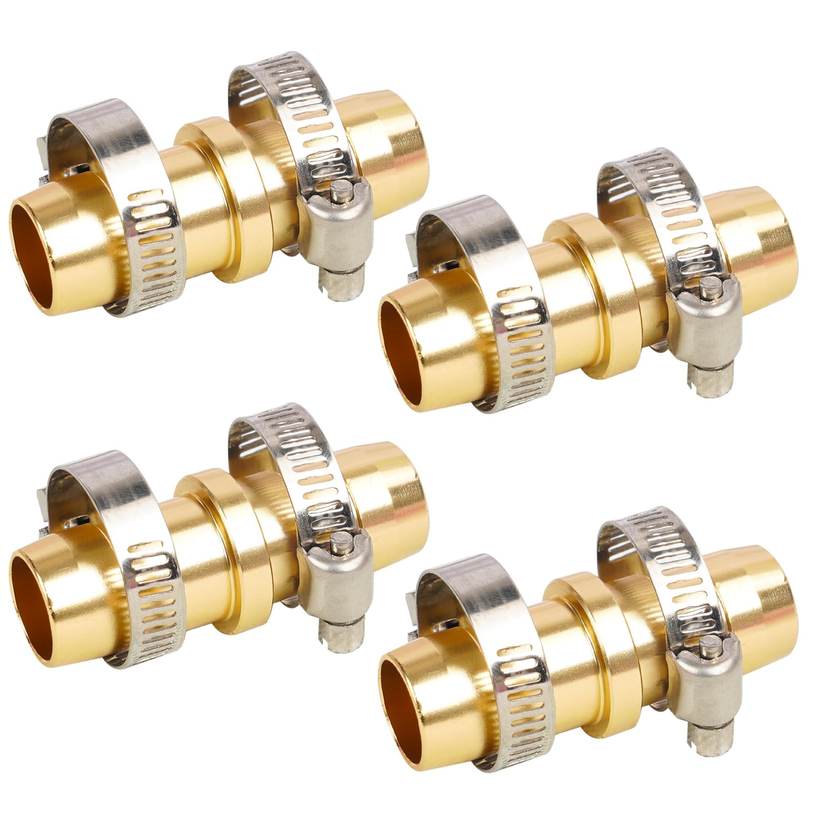 Hourleey 4 Pack Garden Hose Repair Kit, Connector 3/8" to 5/8", 4