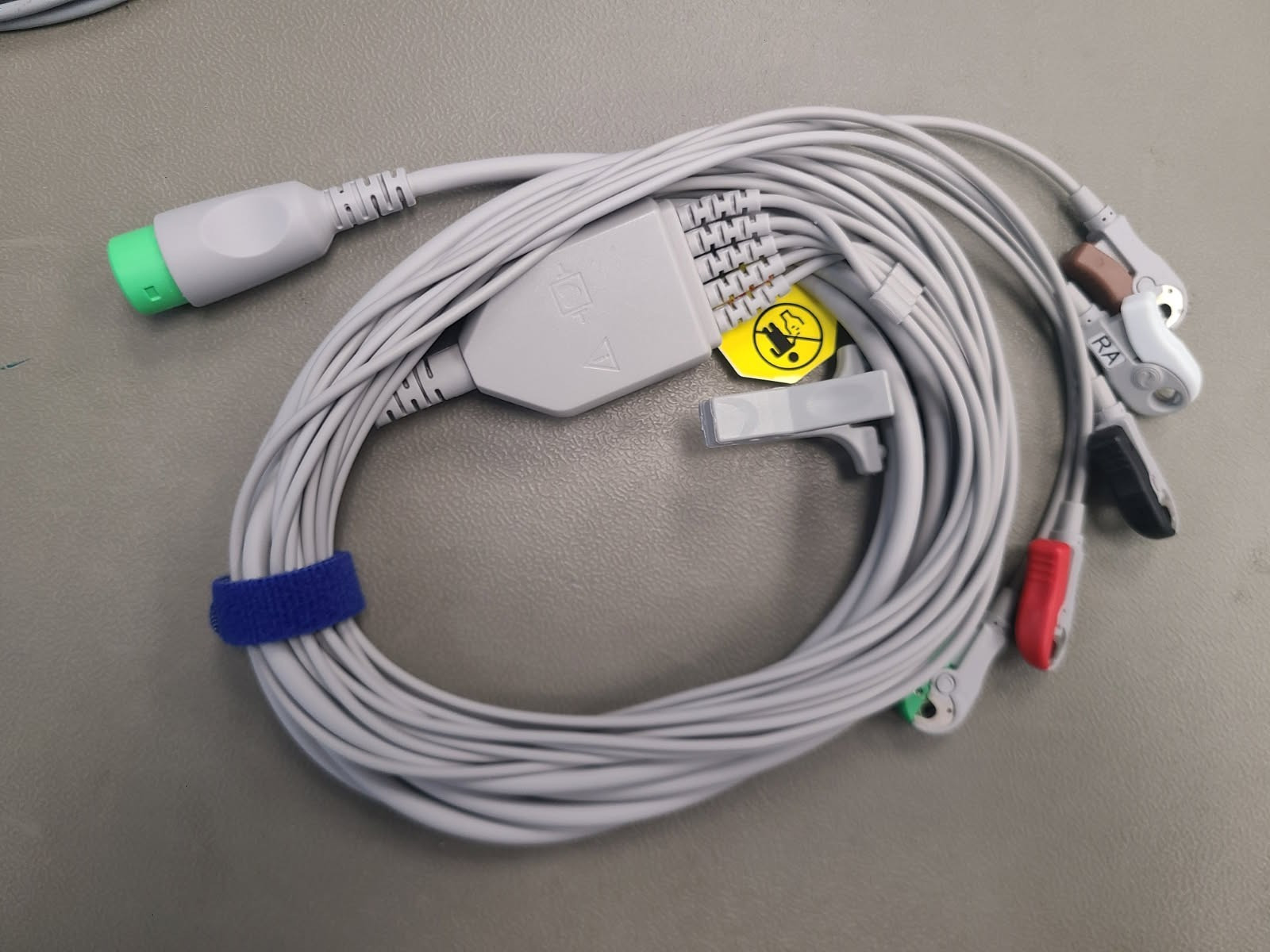 Veterinary 12pin Cable 5 Leads Clip ECG Compatible with Comen C30-v C50-V C80-V