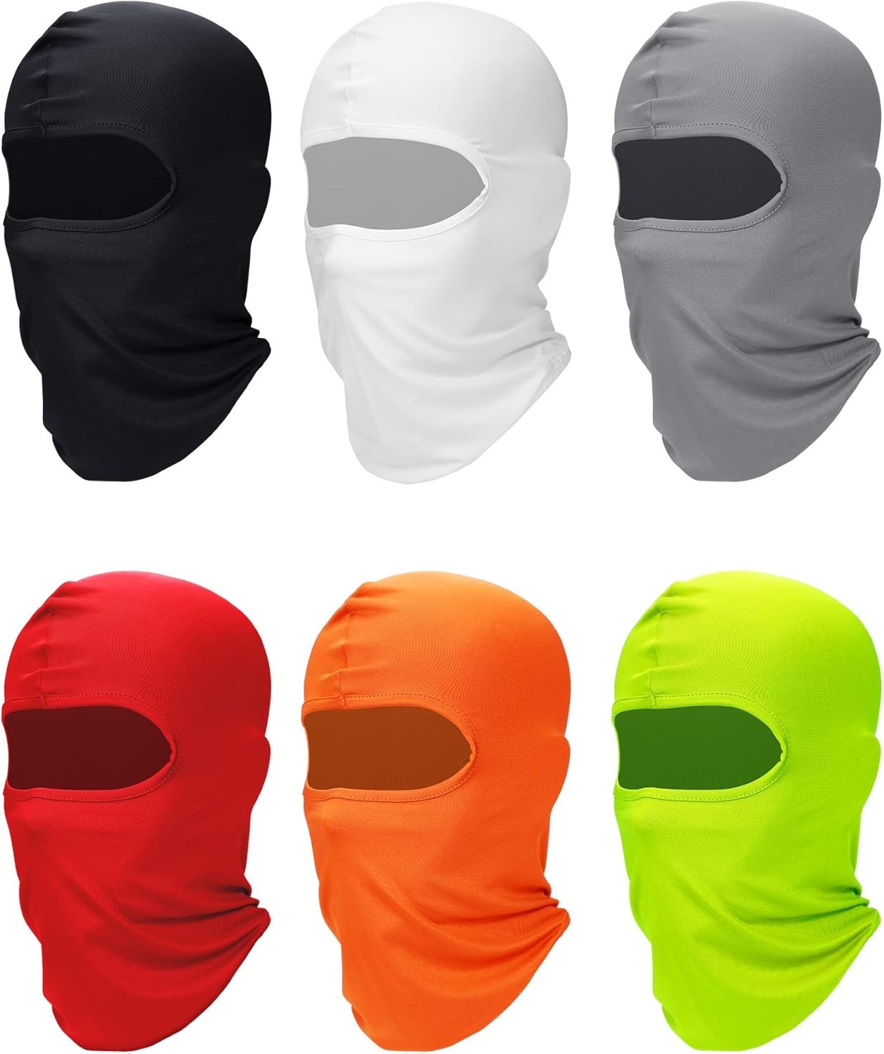SATINIOR 6 Pcs Ski Mask Cover Balaclava Full Face Winter Multicolor