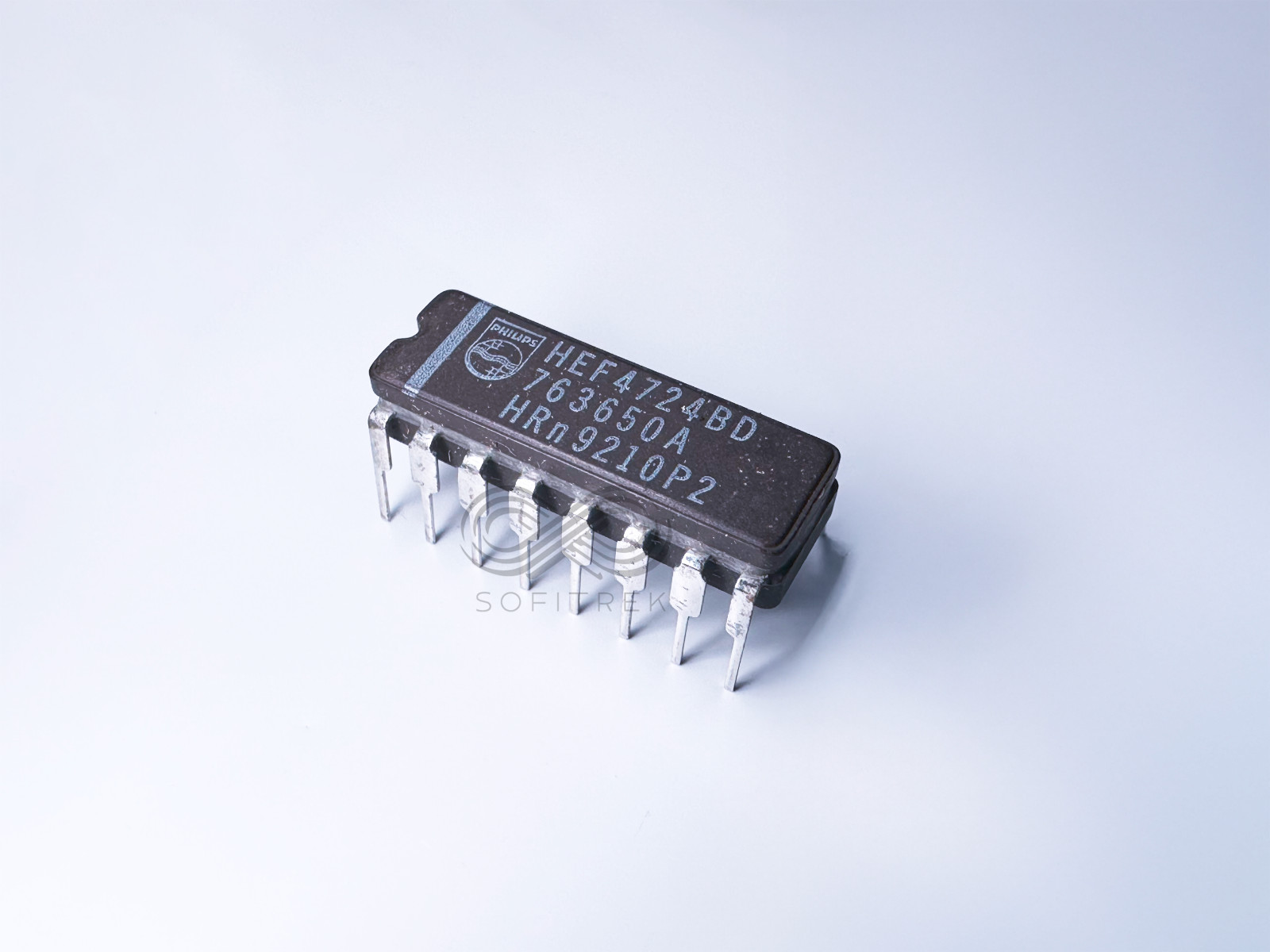 1X HEF4724BD PHILIPS 8-Bit Addressable Latch Ceramic IC 1-of-8 Decoder CDIP-16