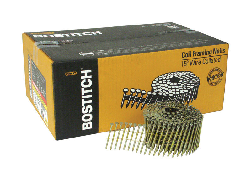BOSTITCH C8P99DG Thickcoat Round Head 2-1/2-Inch by .099-Inch 15 Degree Coil