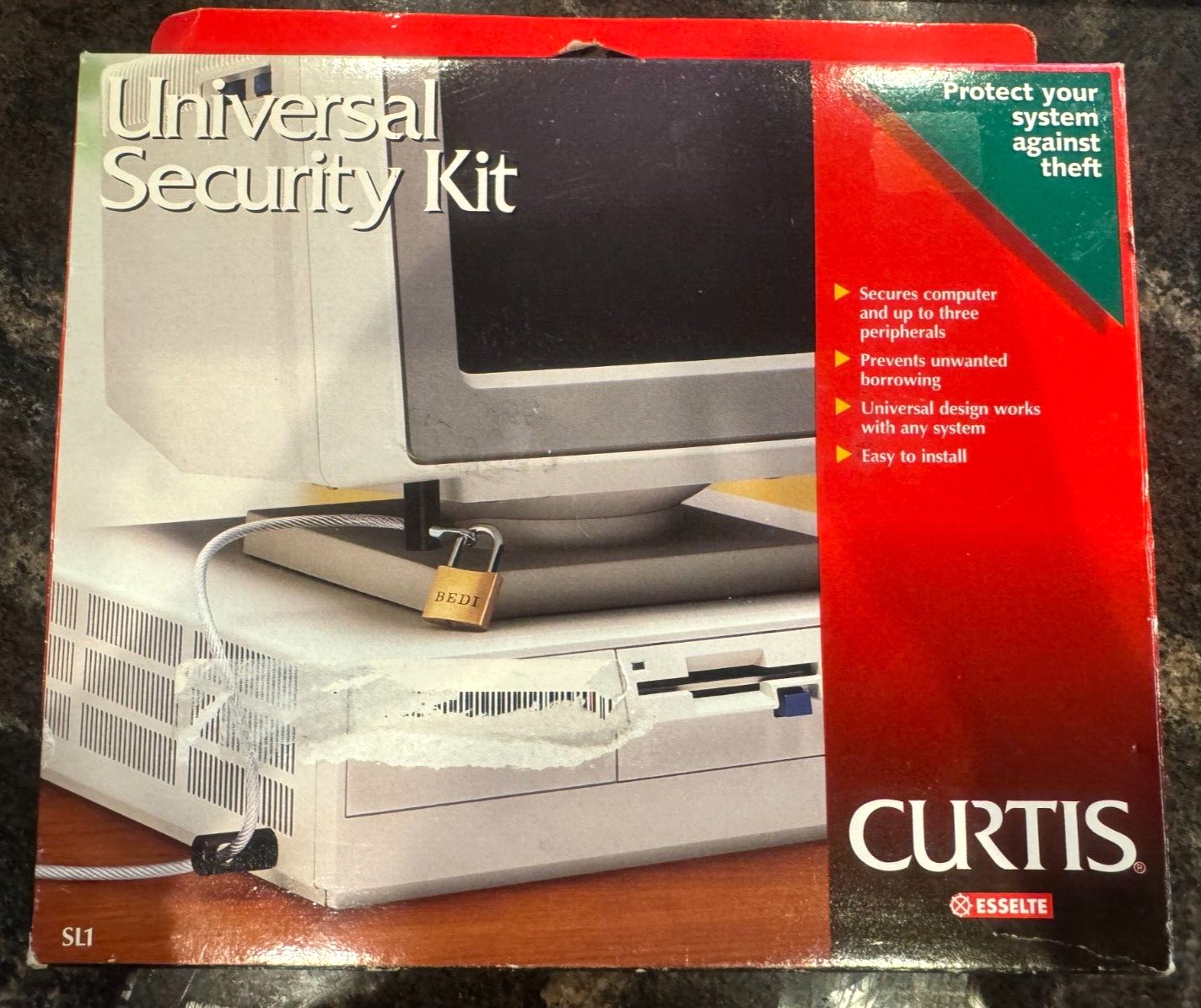 Curtis PC Computer Multi-Purpose Security Kit w/ Lock