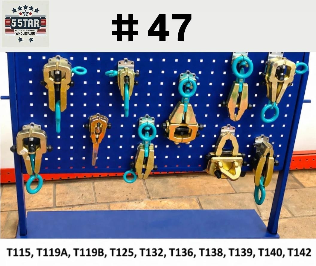 SET#47 - 10 PIECE CLAMPS REPAIR COLLISION TOOLS AUTOBODY FRAME MACHINE RACK