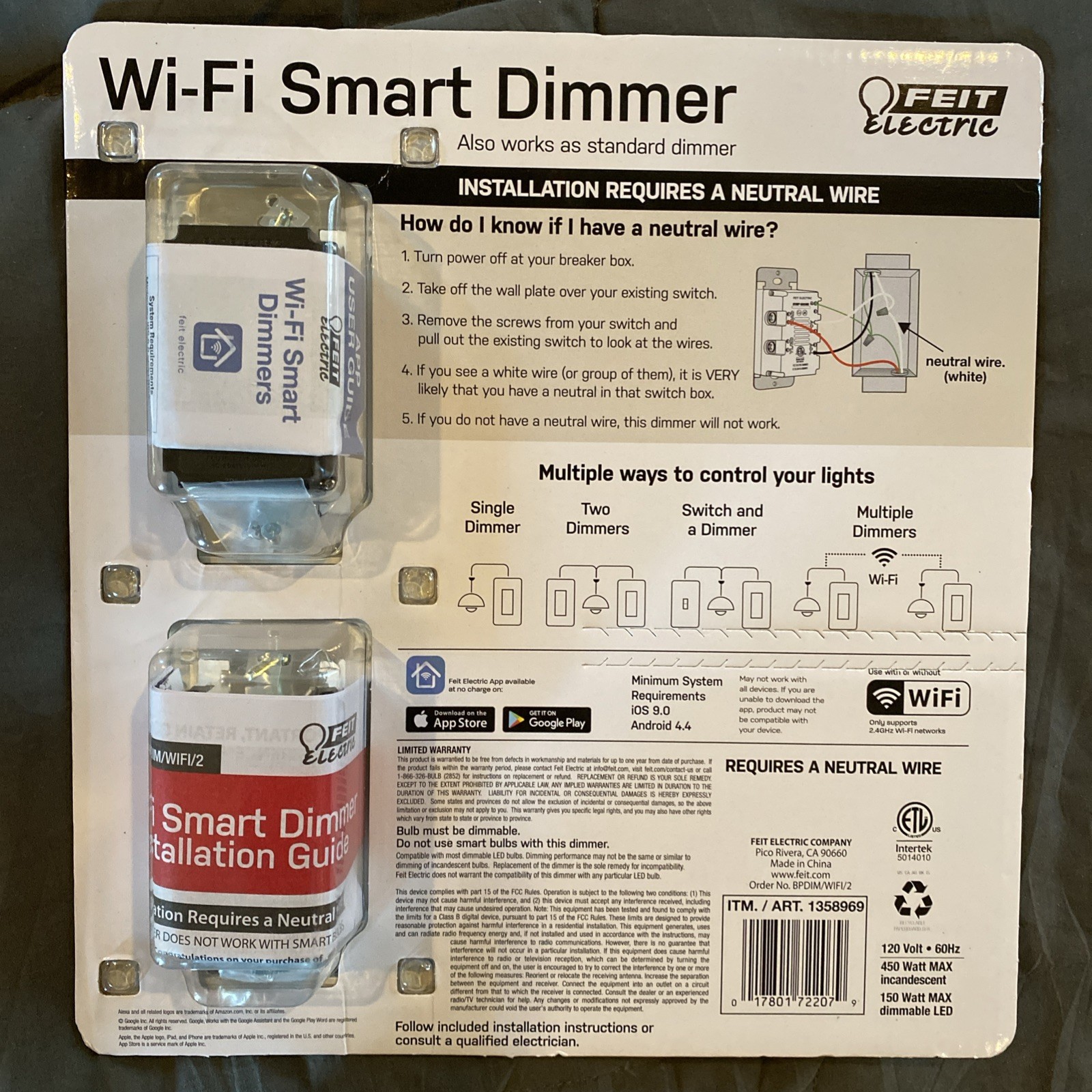 feit electric wi-fi smart dimmer
