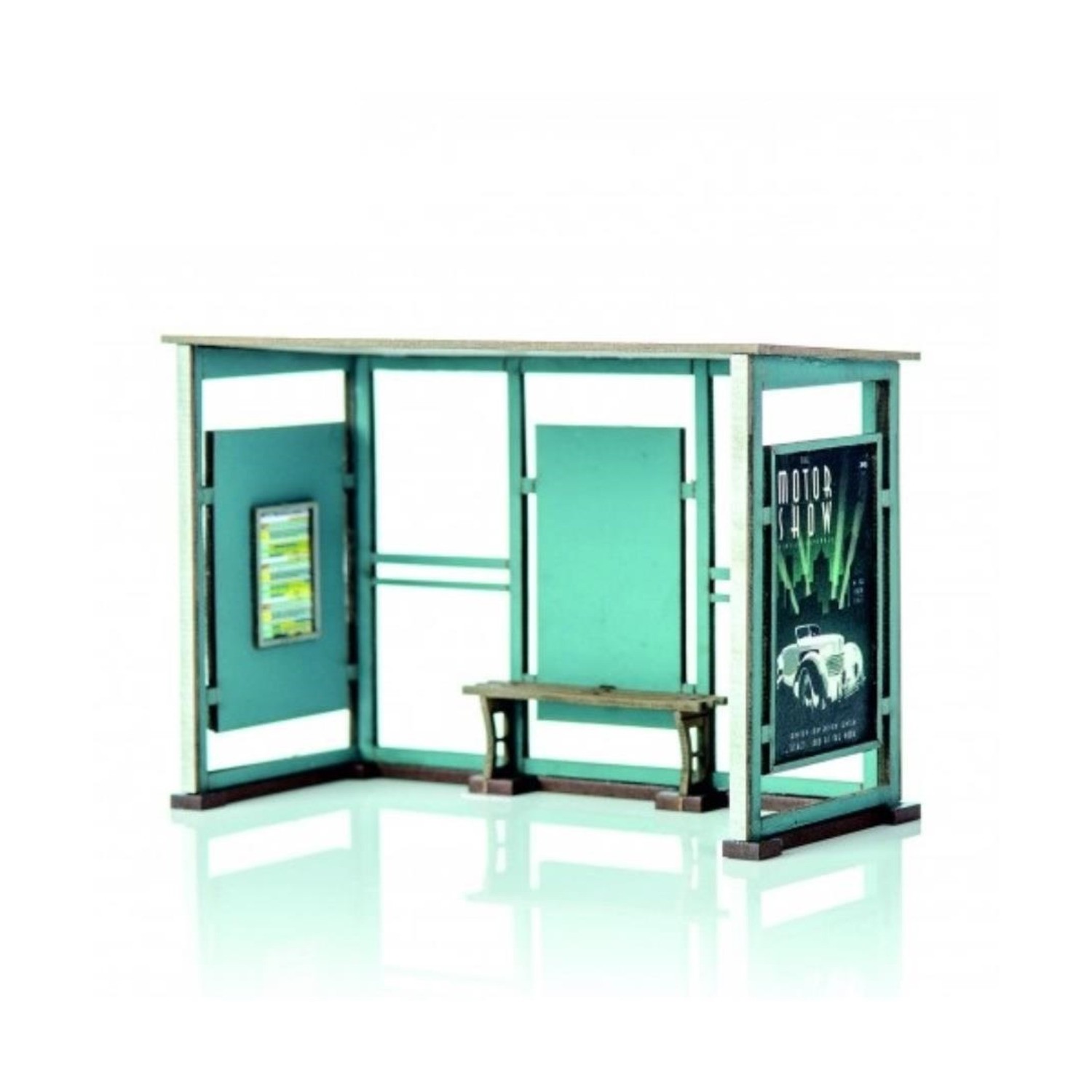 4Ground 28mm Gothic City Bus Stop (Pre - Painted) Pack New