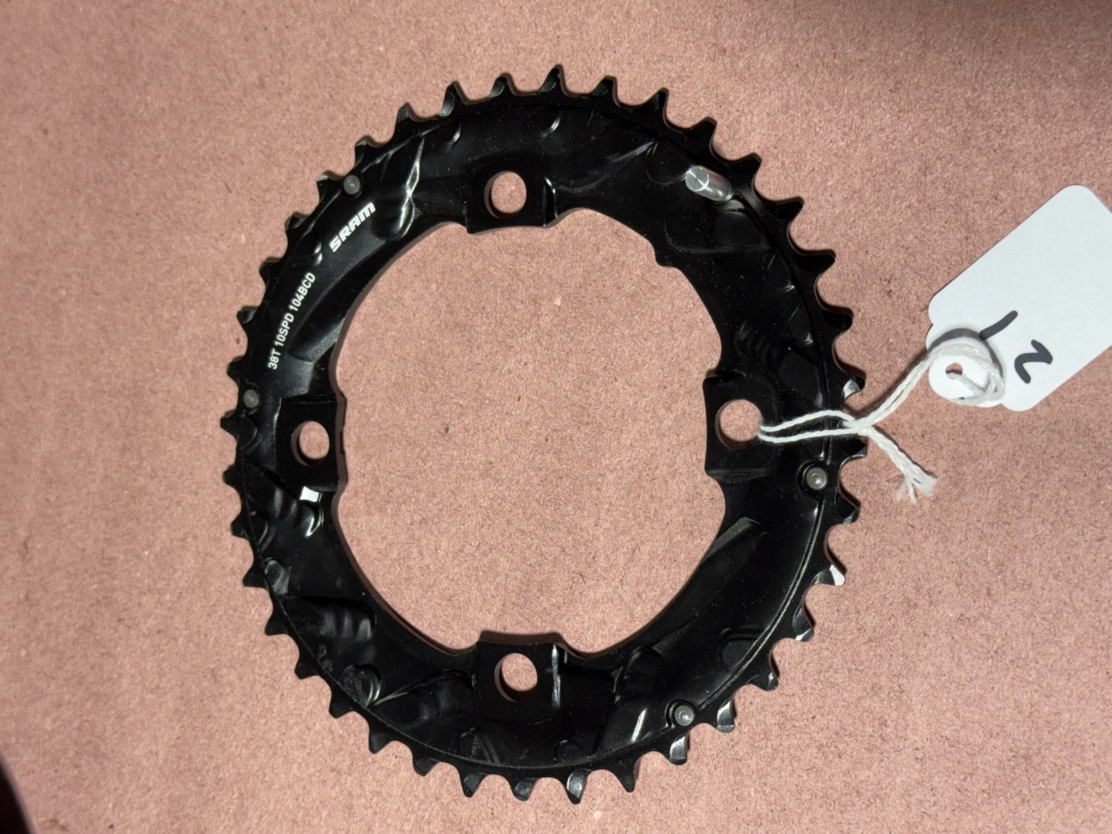NEW 38 TOOTH SRAM 104 BCD CHAINRING TAKEOFF LIGHT ALLOY