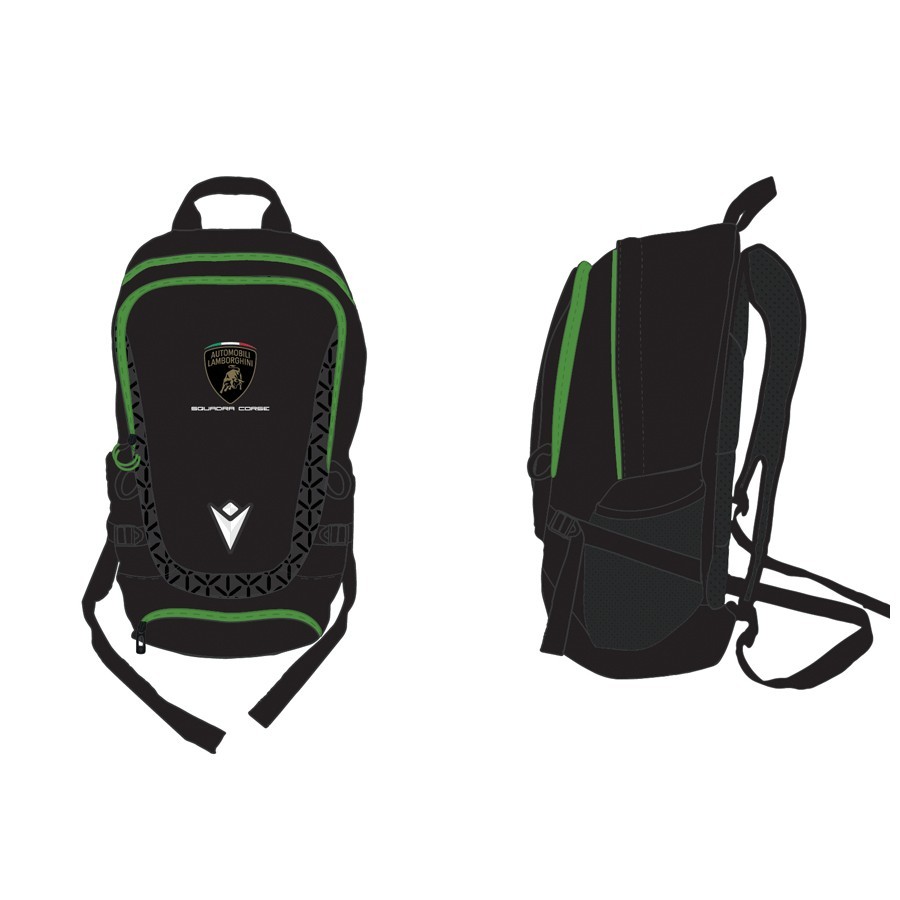 Lamborghini 2026 Squadra Corse Team Backpack Black/Green