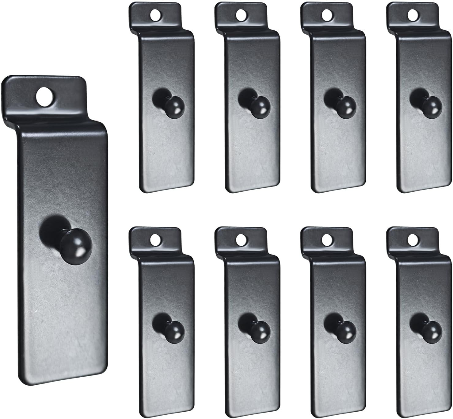 Metal Slatwall Utility Hooks, 10Pcs Commercial Slatwall Picture Hook Notch Pictu