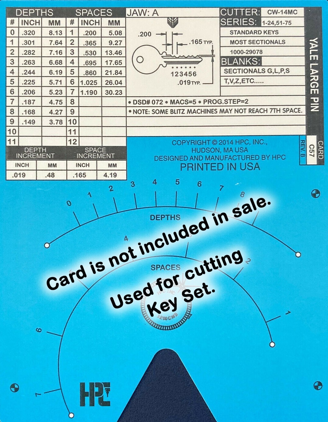 Yale Y1 Space and Depth Keys ~ DSD#072, C57 ~ s